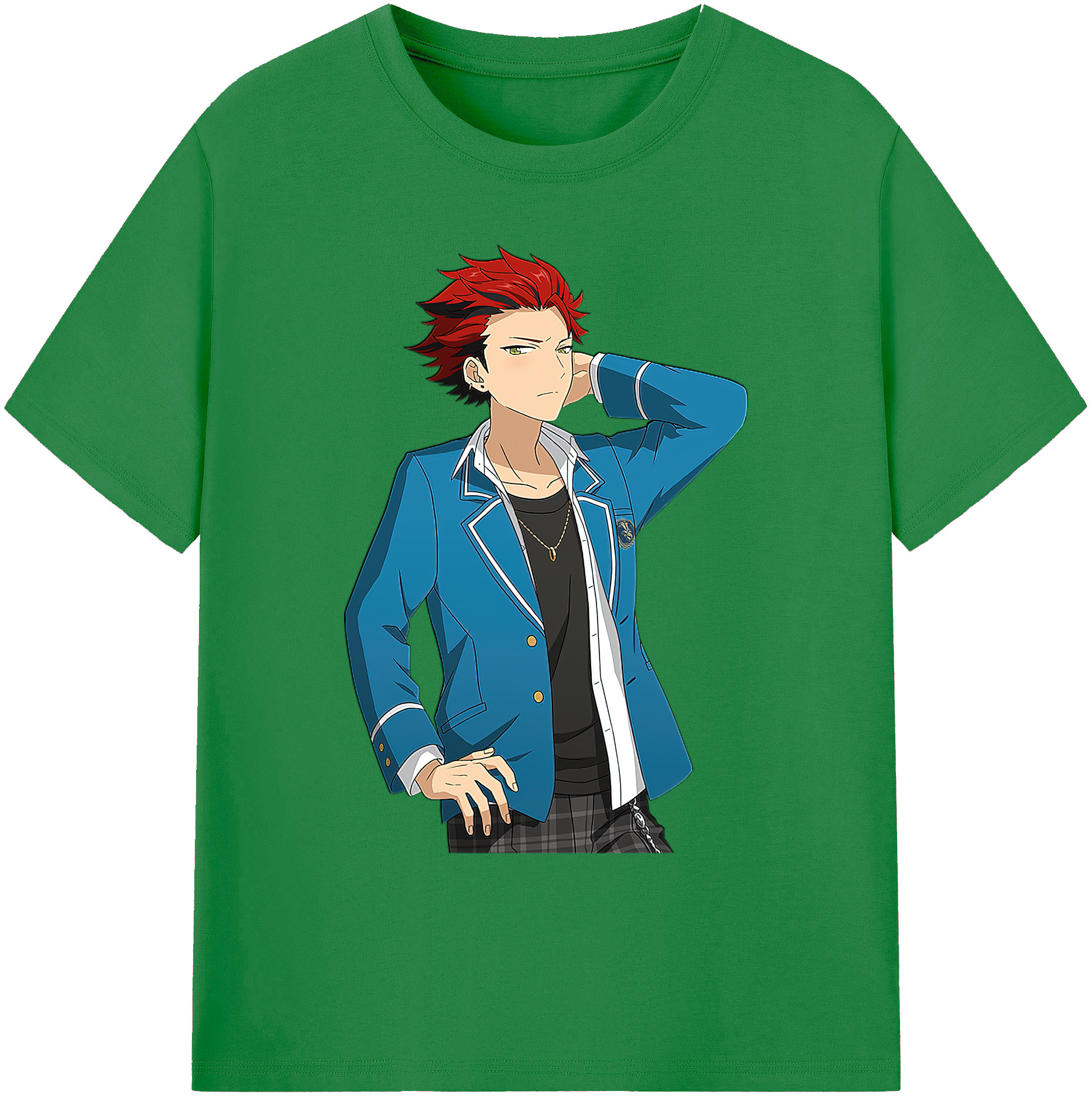 （画像用） あんさんぶるスターズ! Ensemble Stars 綿100％ メンズ半袖Tシャツ｜肌触りやわらか＆通気性