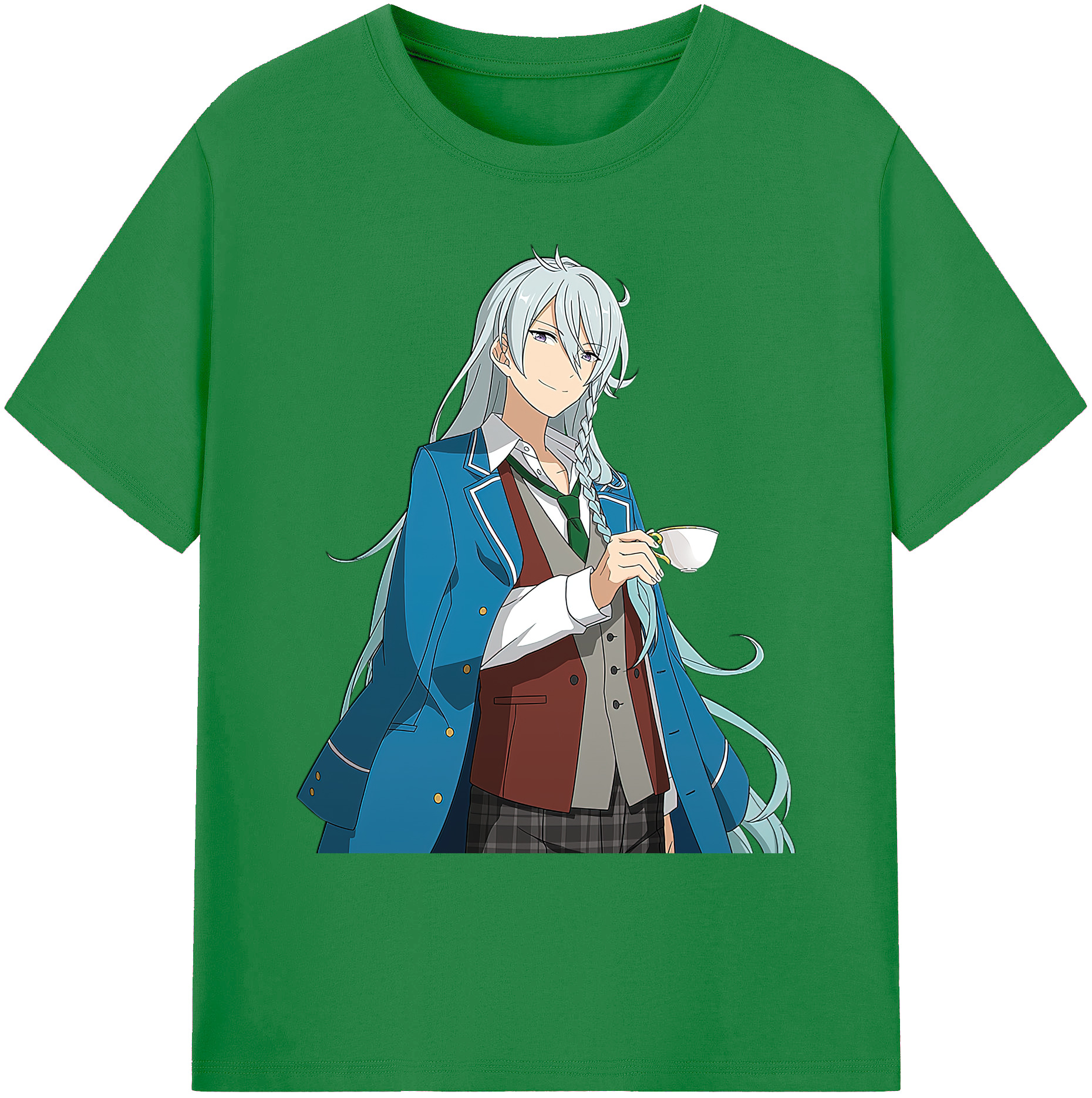 （画像用） あんさんぶるスターズ! Ensemble Stars 綿100％ メンズ半袖Tシャツ｜肌触りやわらか＆通気性