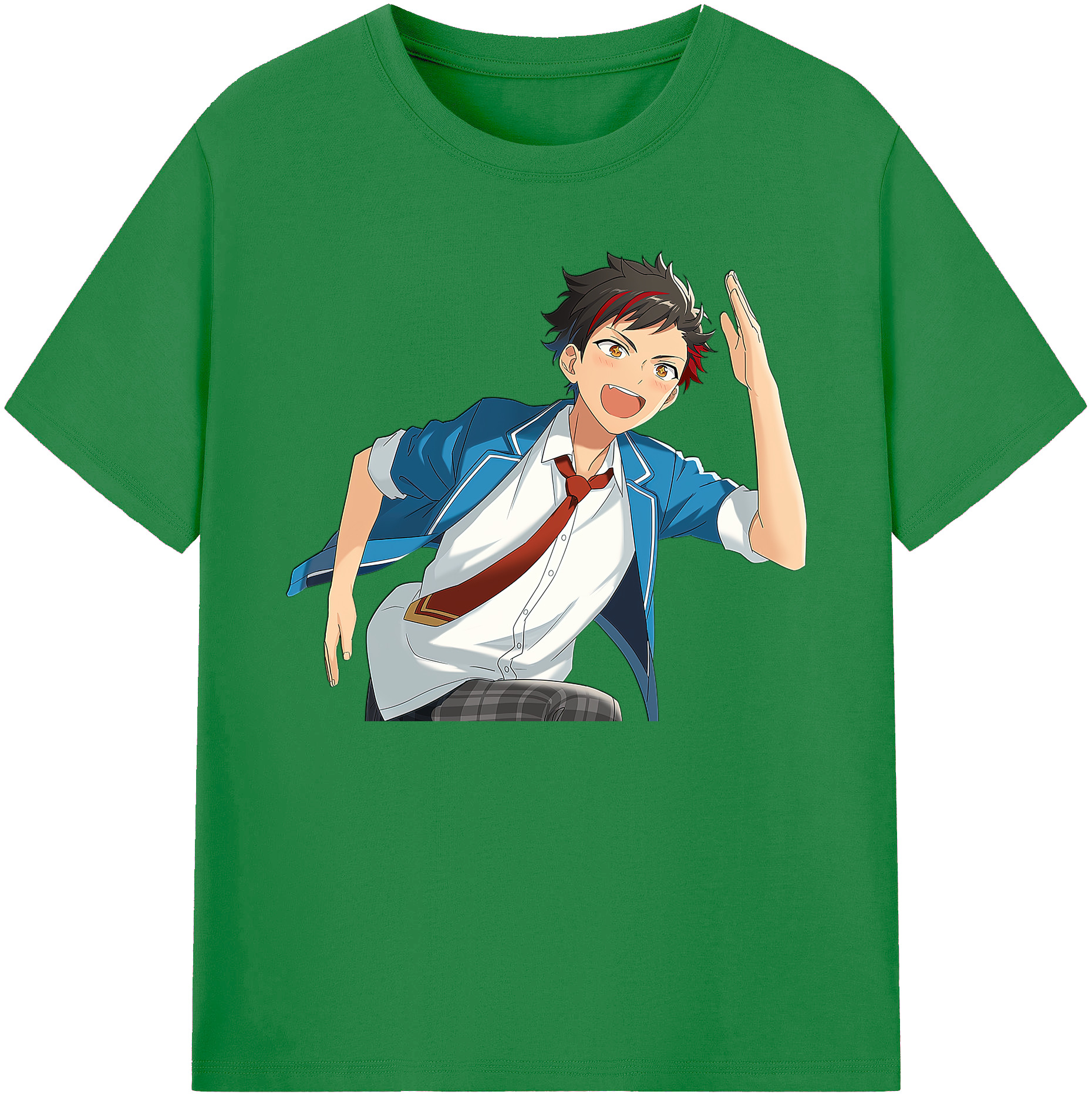 （画像用） あんさんぶるスターズ! Ensemble Stars 綿100％ メンズ半袖Tシャツ｜肌触りやわらか＆通気性