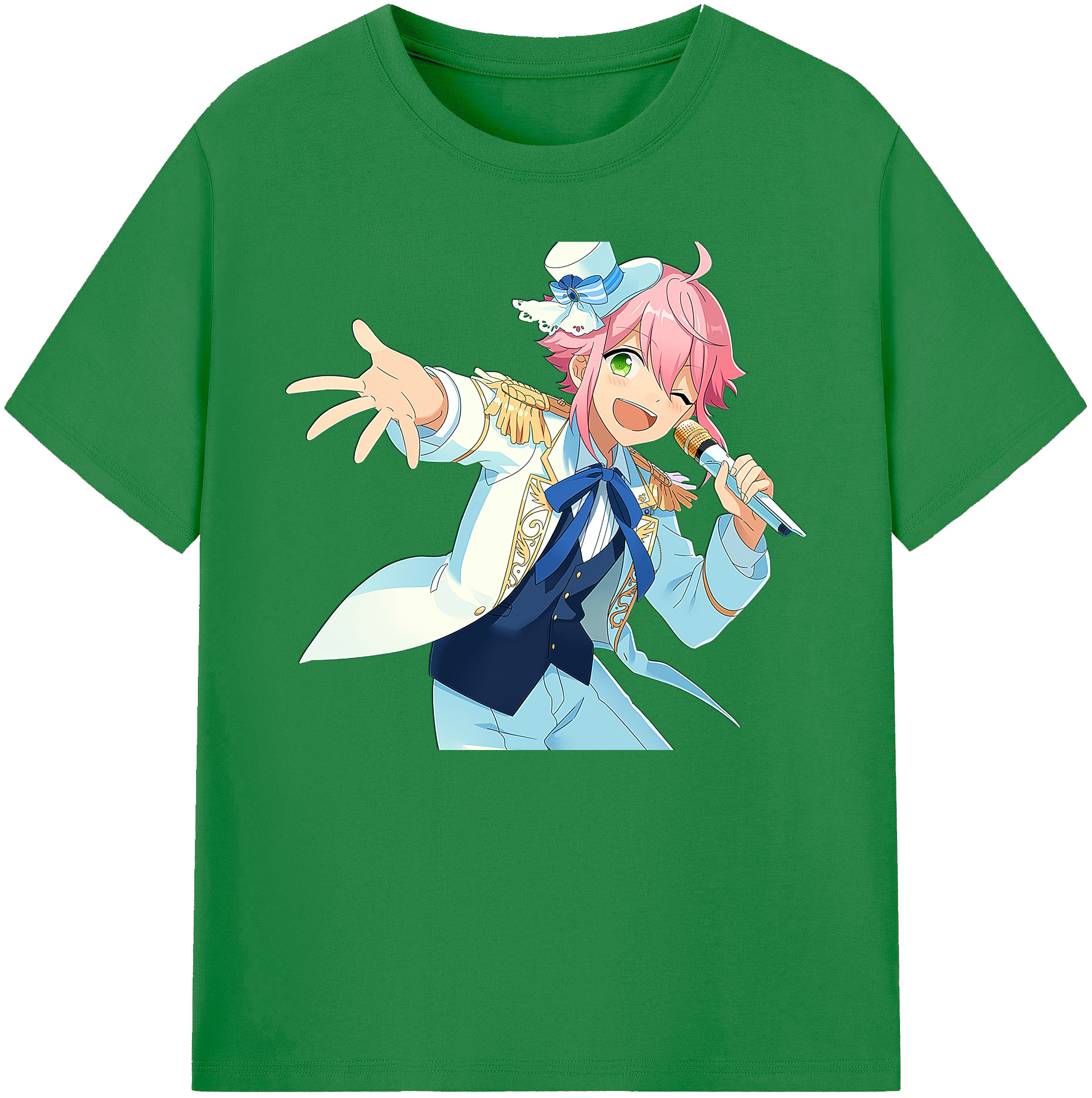 （画像用） あんさんぶるスターズ! Ensemble Stars 綿100％ メンズ半袖Tシャツ｜肌触りやわらか＆通気性