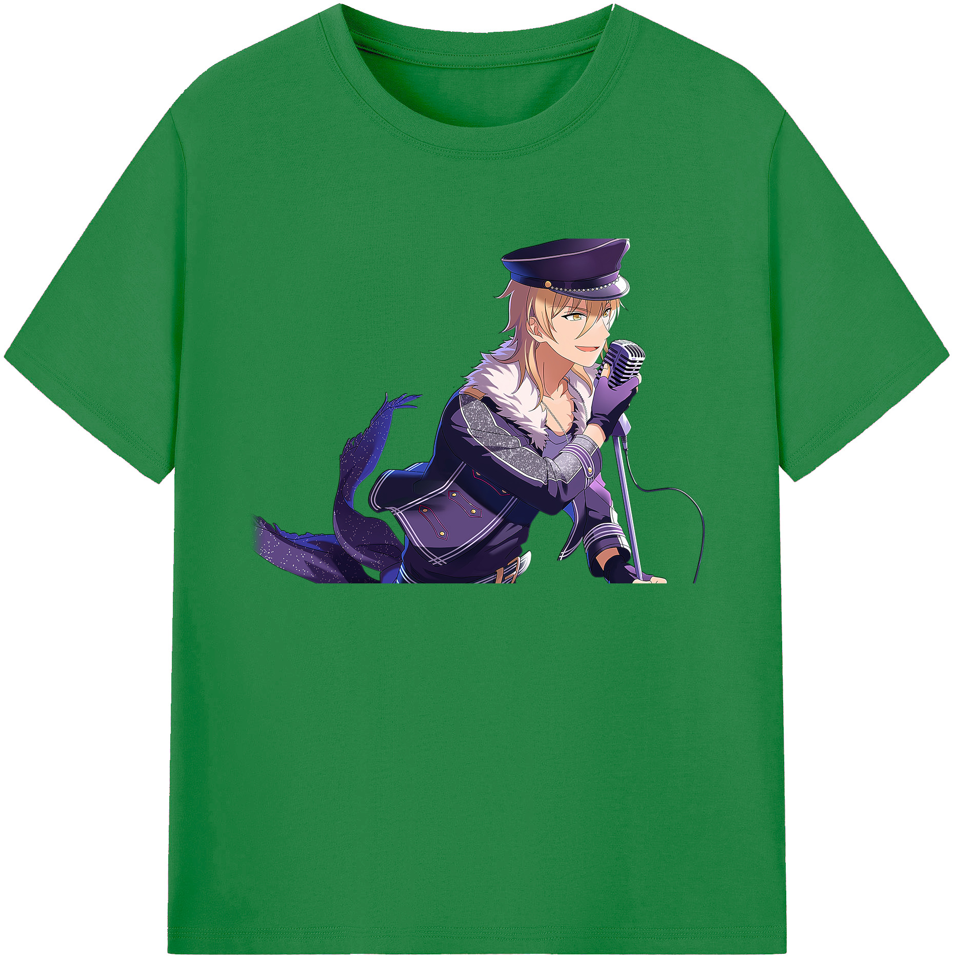 （画像用） あんさんぶるスターズ! Ensemble Stars 綿100％ メンズ半袖Tシャツ｜肌触りやわらか＆通気性