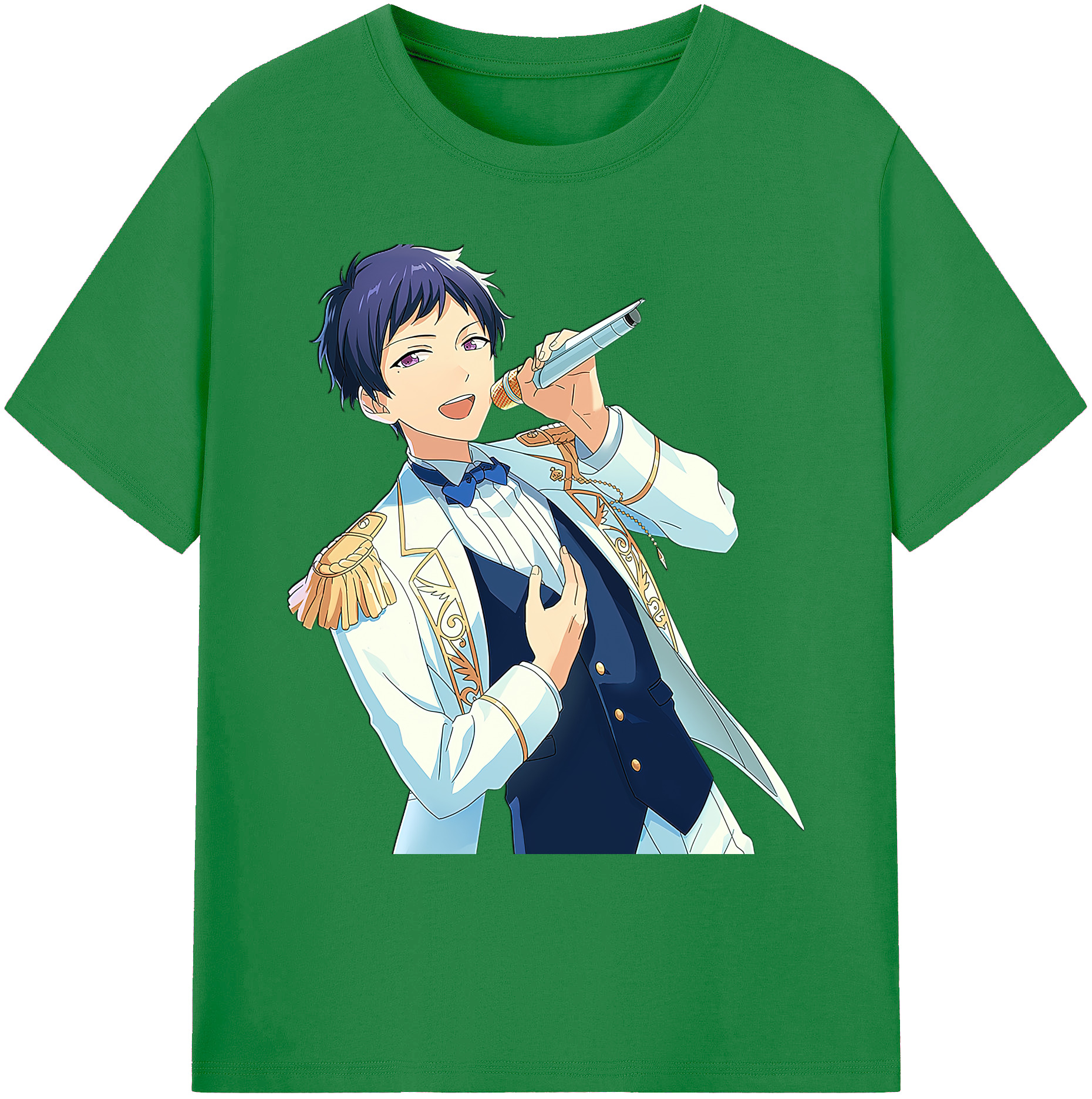 （画像用） あんさんぶるスターズ! Ensemble Stars 綿100％ メンズ半袖Tシャツ｜肌触りやわらか＆通気性