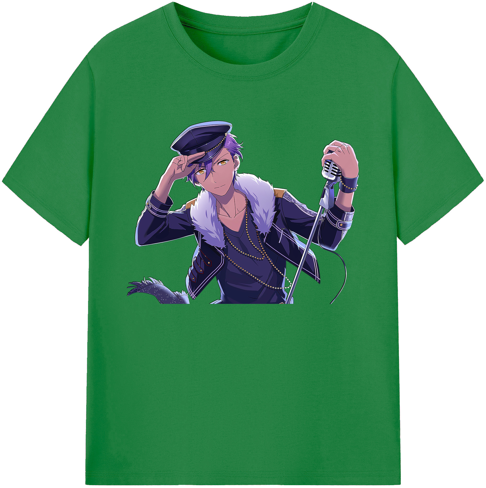 （画像用） あんさんぶるスターズ! Ensemble Stars 綿100％ メンズ半袖Tシャツ｜肌触りやわらか＆通気性