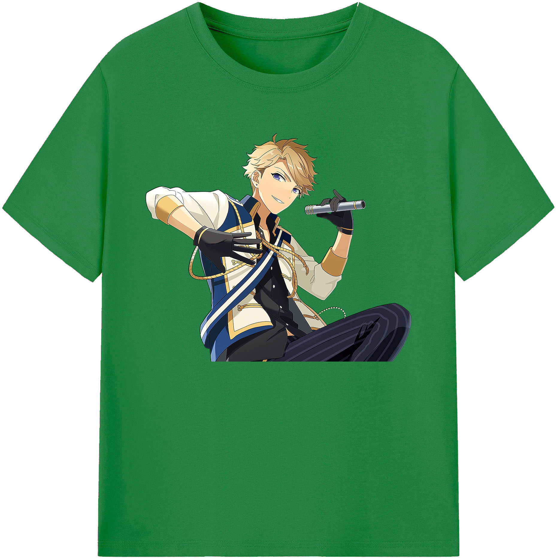 （画像用） あんさんぶるスターズ! Ensemble Stars 綿100％ メンズ半袖Tシャツ｜肌触りやわらか＆通気性
