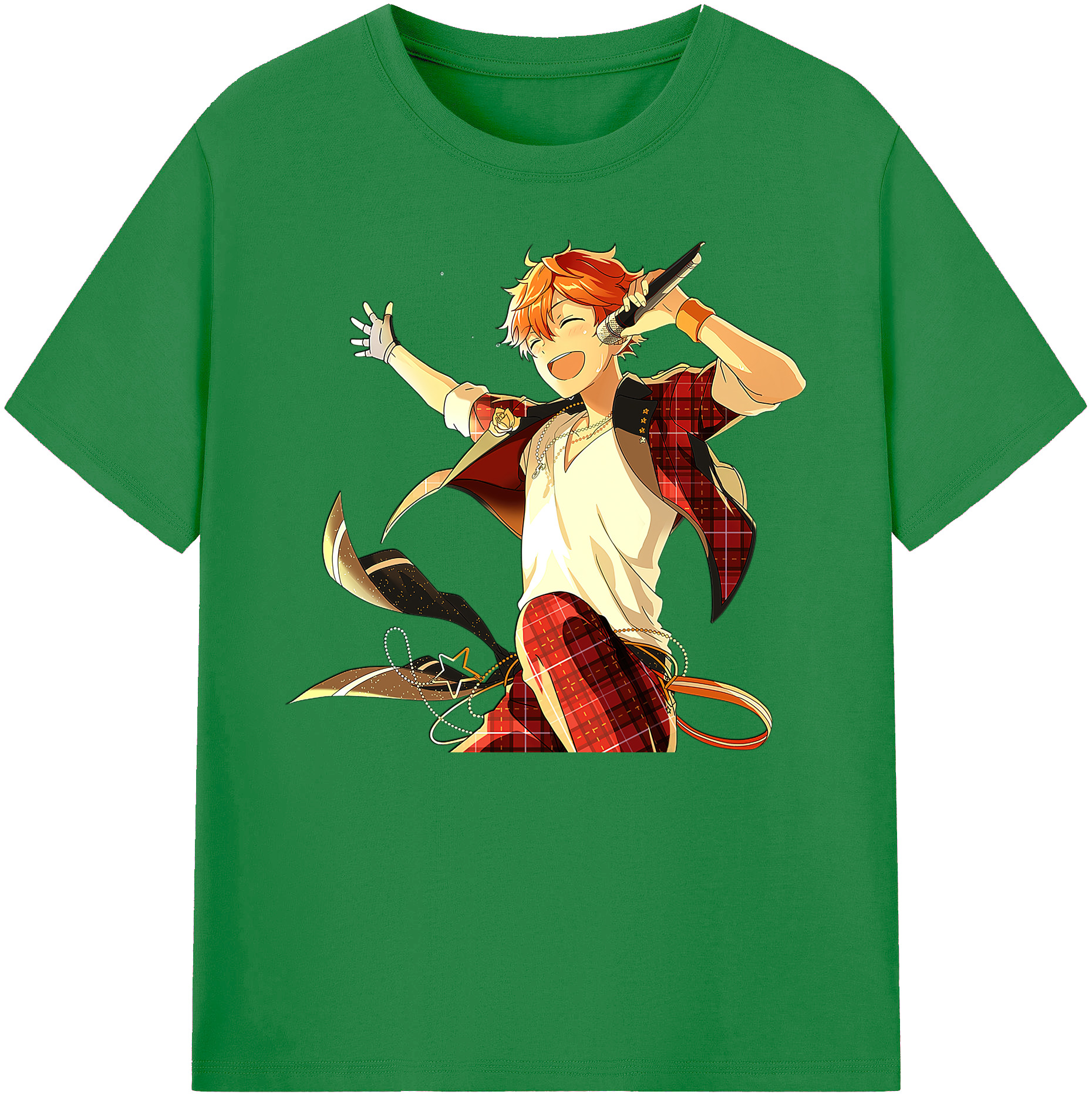 （画像用） あんさんぶるスターズ! Ensemble Stars 綿100％ メンズ半袖Tシャツ｜肌触りやわらか＆通気性