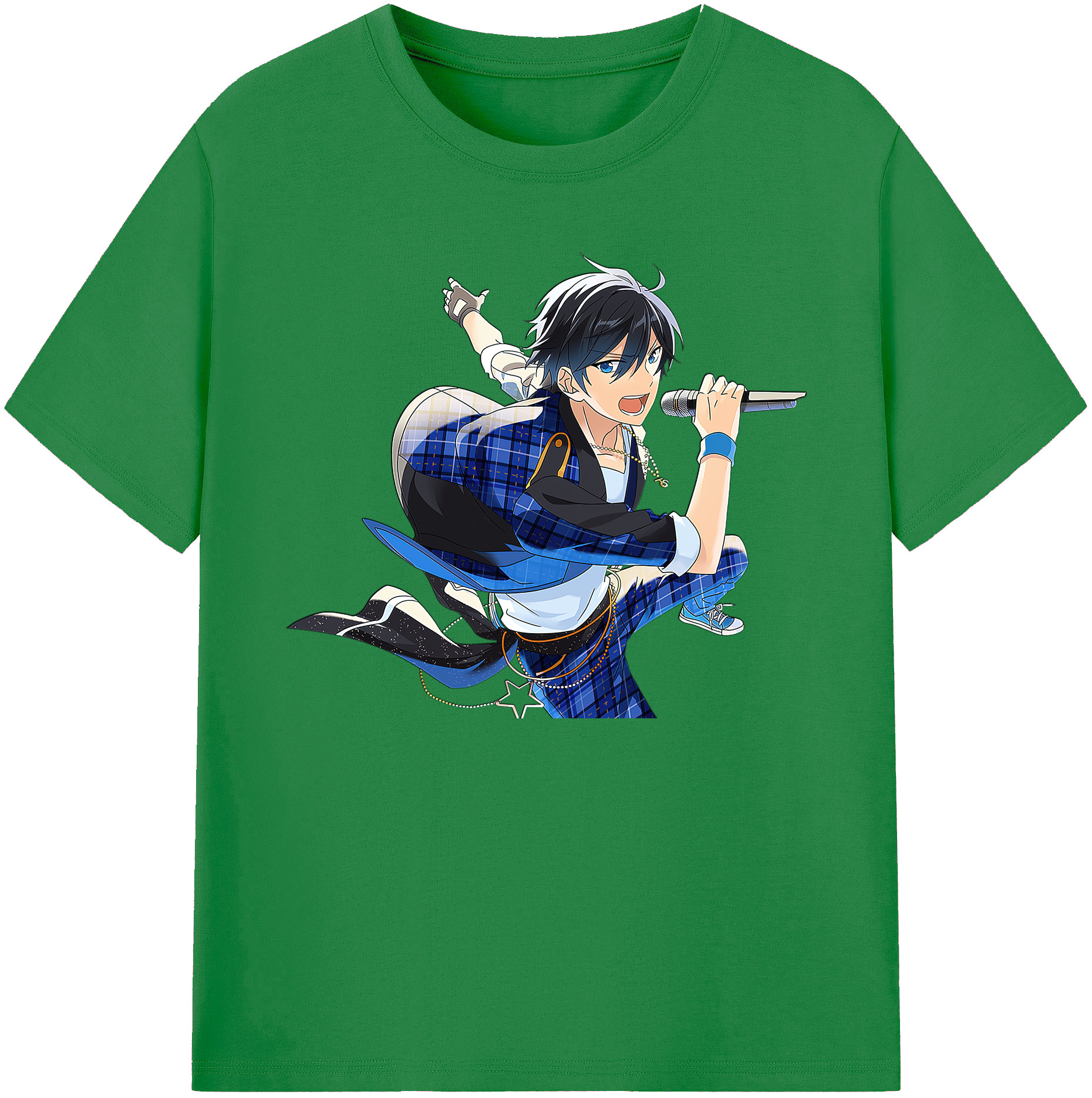 （画像用） あんさんぶるスターズ! Ensemble Stars 綿100％ メンズ半袖Tシャツ｜肌触りやわらか＆通気性