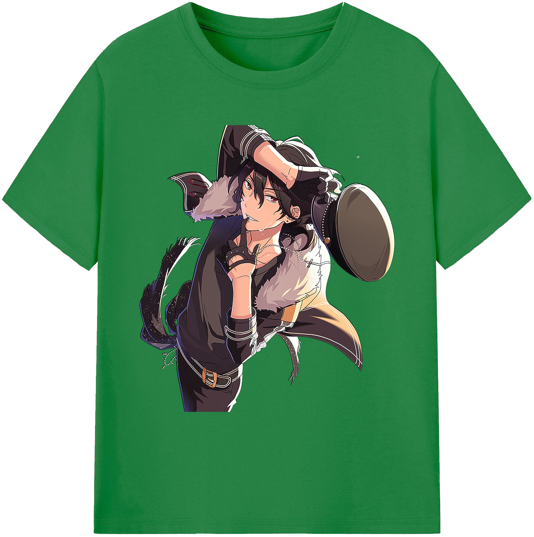 （画像用） あんさんぶるスターズ! Ensemble Stars 綿100％ メンズ半袖Tシャツ｜肌触りやわらか＆通気性