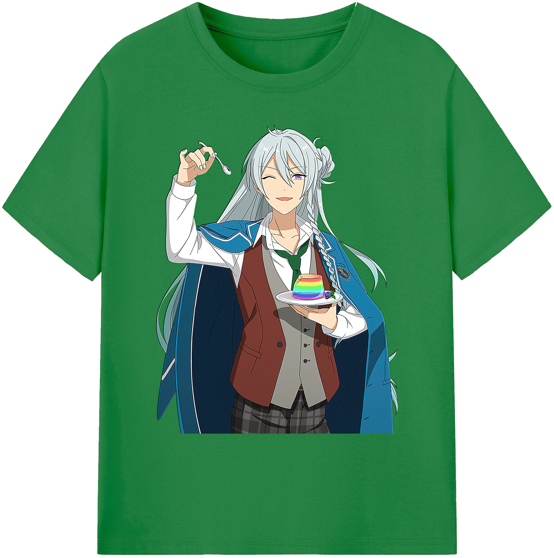 （画像用） あんさんぶるスターズ! Ensemble Stars 綿100％ メンズ半袖Tシャツ｜肌触りやわらか＆通気性