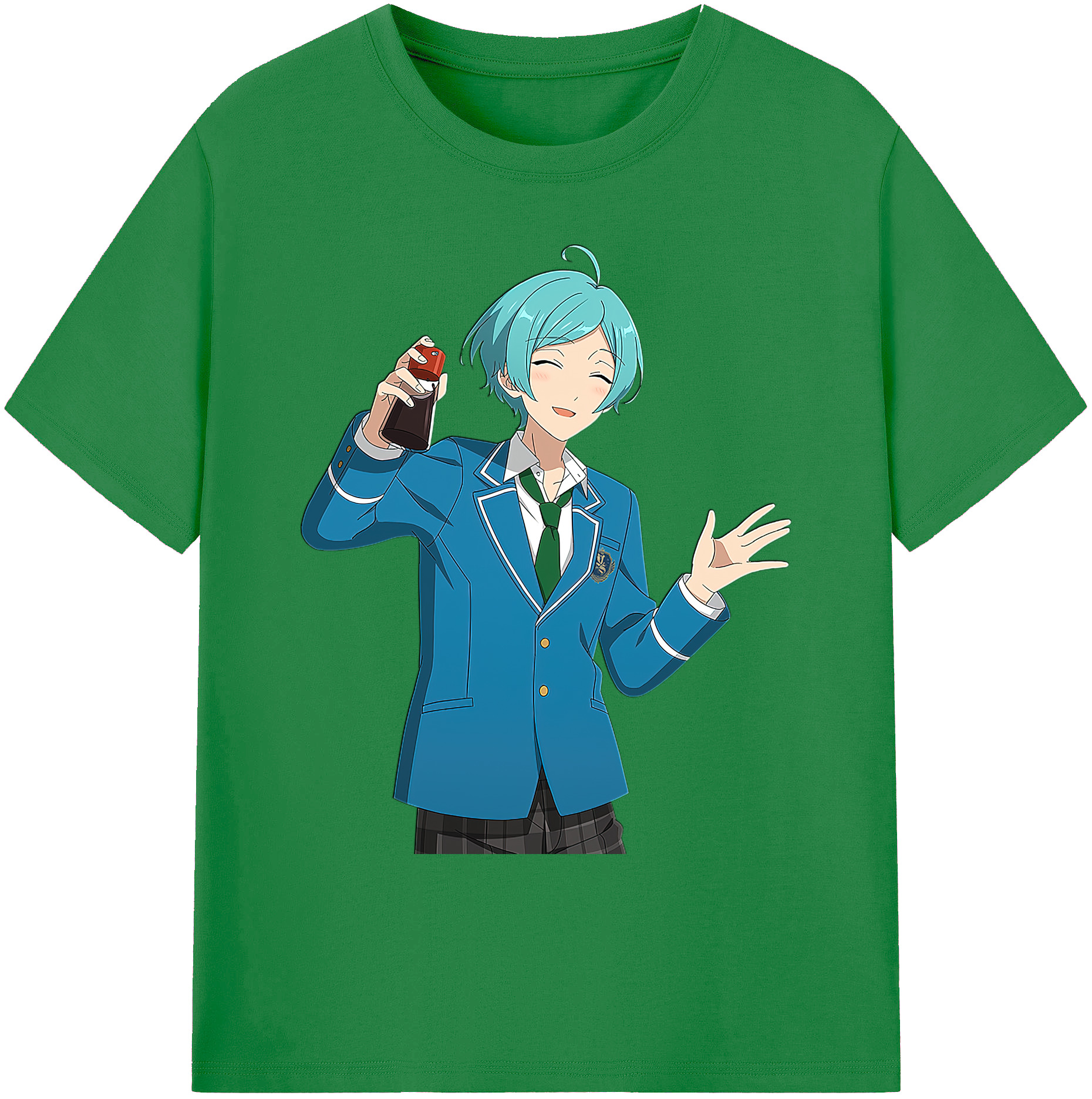 （画像用） あんさんぶるスターズ! Ensemble Stars 綿100％ メンズ半袖Tシャツ｜肌触りやわらか＆通気性
