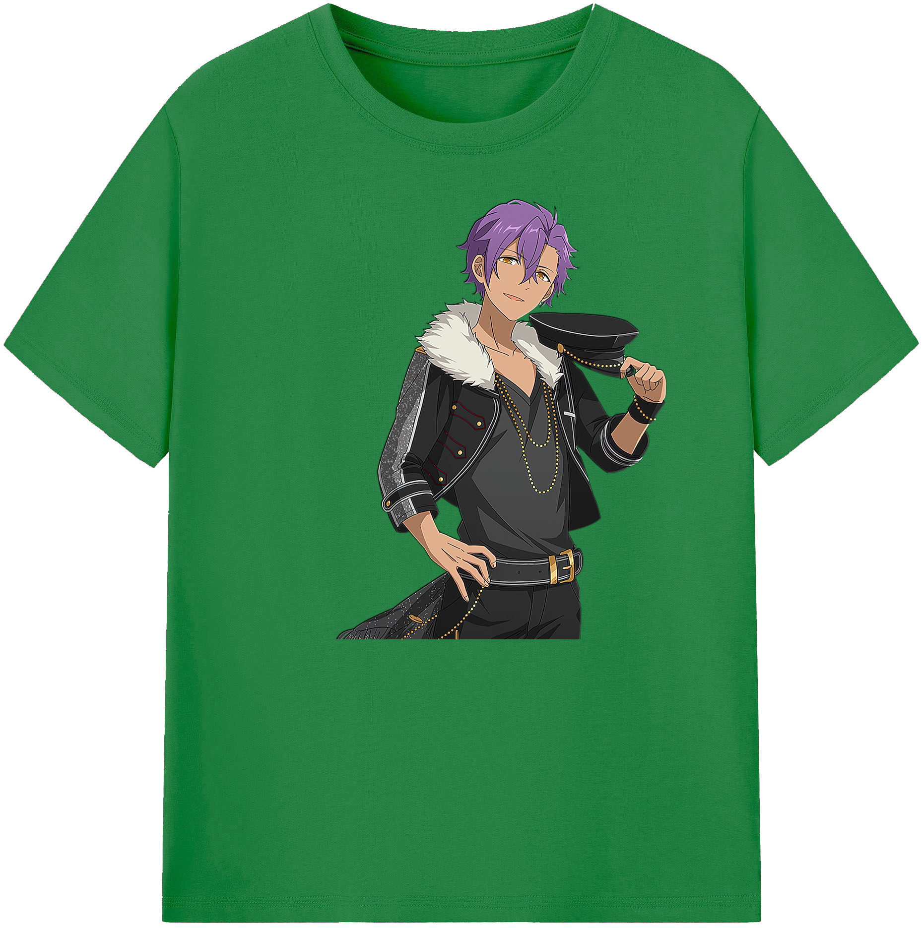 （画像用） あんさんぶるスターズ! Ensemble Stars 綿100％ メンズ半袖Tシャツ｜肌触りやわらか＆通気性