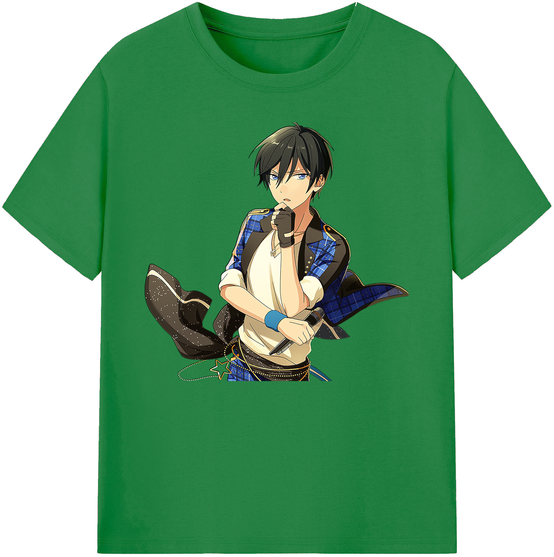 （画像用） あんさんぶるスターズ! Ensemble Stars 綿100％ メンズ半袖Tシャツ｜肌触りやわらか＆通気性