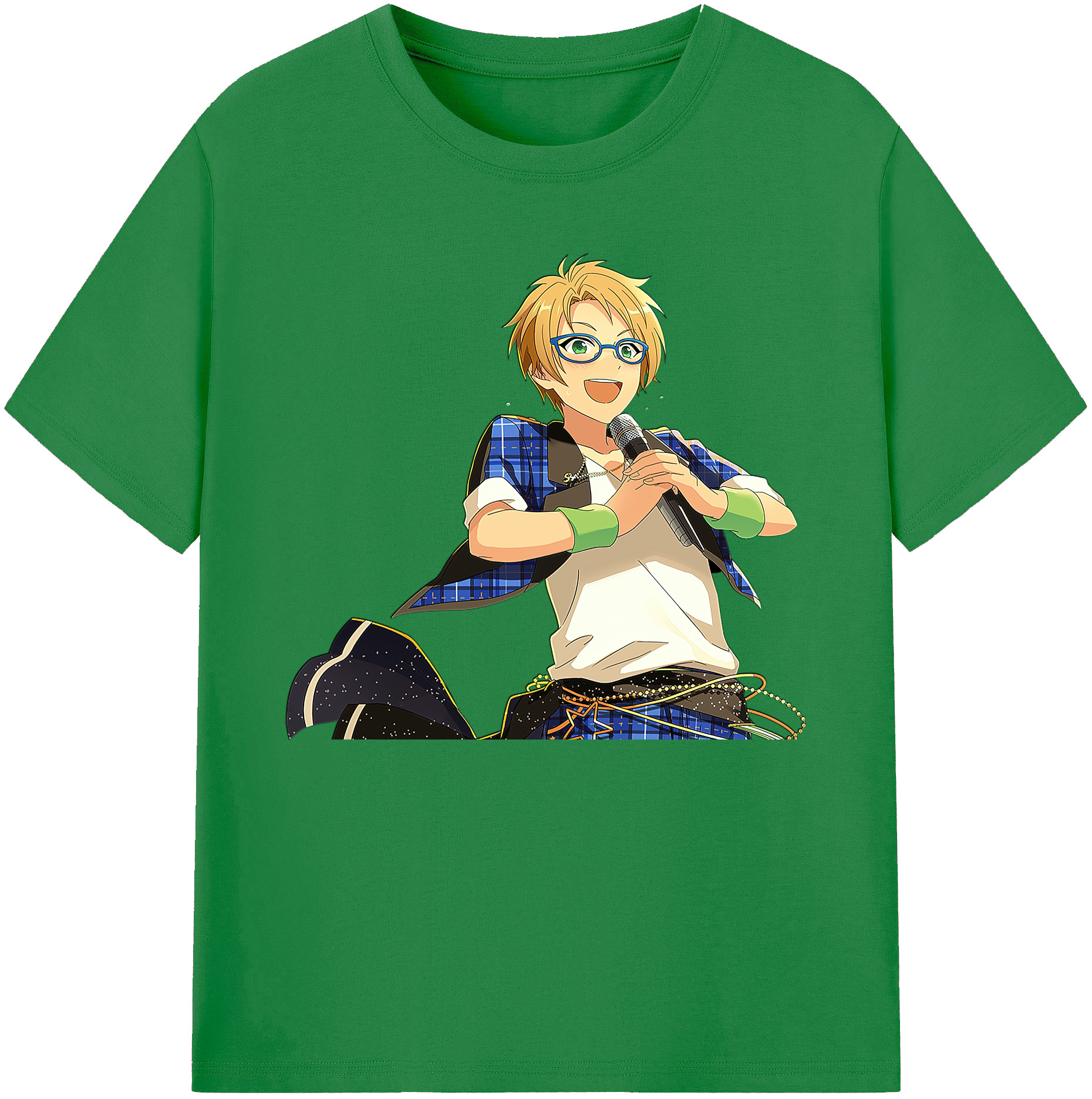 （画像用） あんさんぶるスターズ! Ensemble Stars 綿100％ メンズ半袖Tシャツ｜肌触りやわらか＆通気性