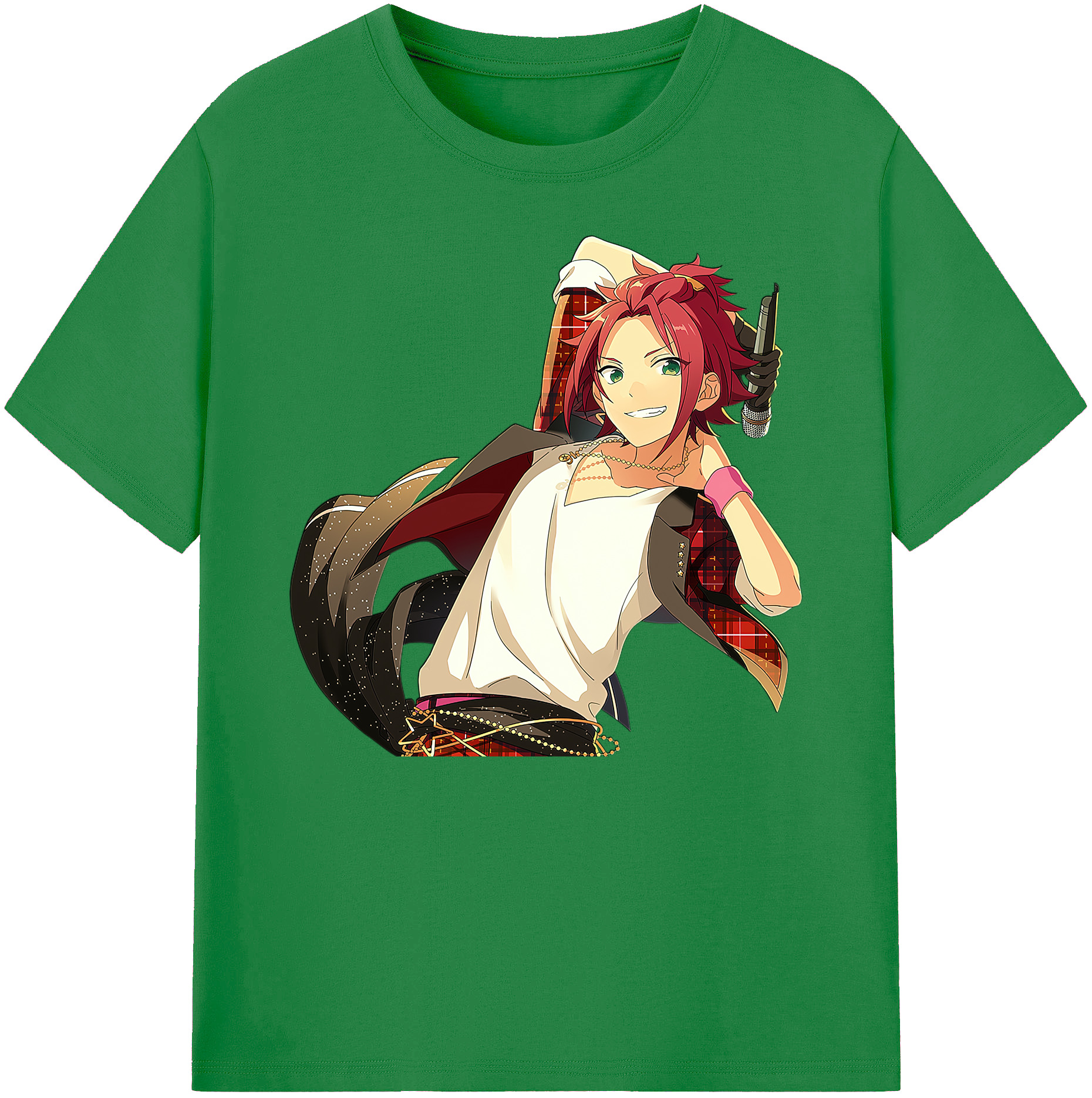 （画像用） あんさんぶるスターズ! Ensemble Stars 綿100％ メンズ半袖Tシャツ｜肌触りやわらか＆通気性