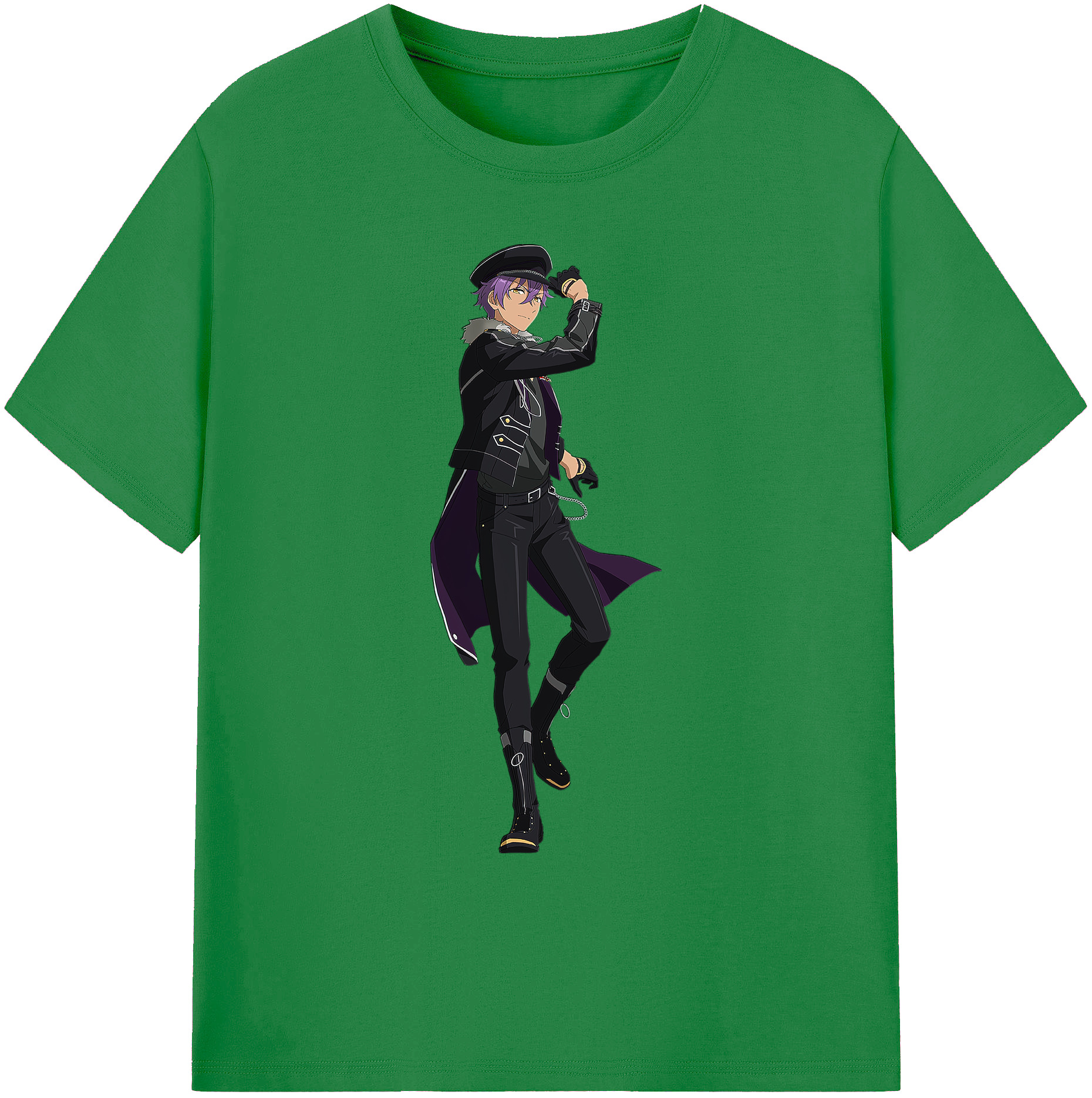 （画像用） あんさんぶるスターズ! Ensemble Stars 綿100％ メンズ半袖Tシャツ｜肌触りやわらか＆通気性