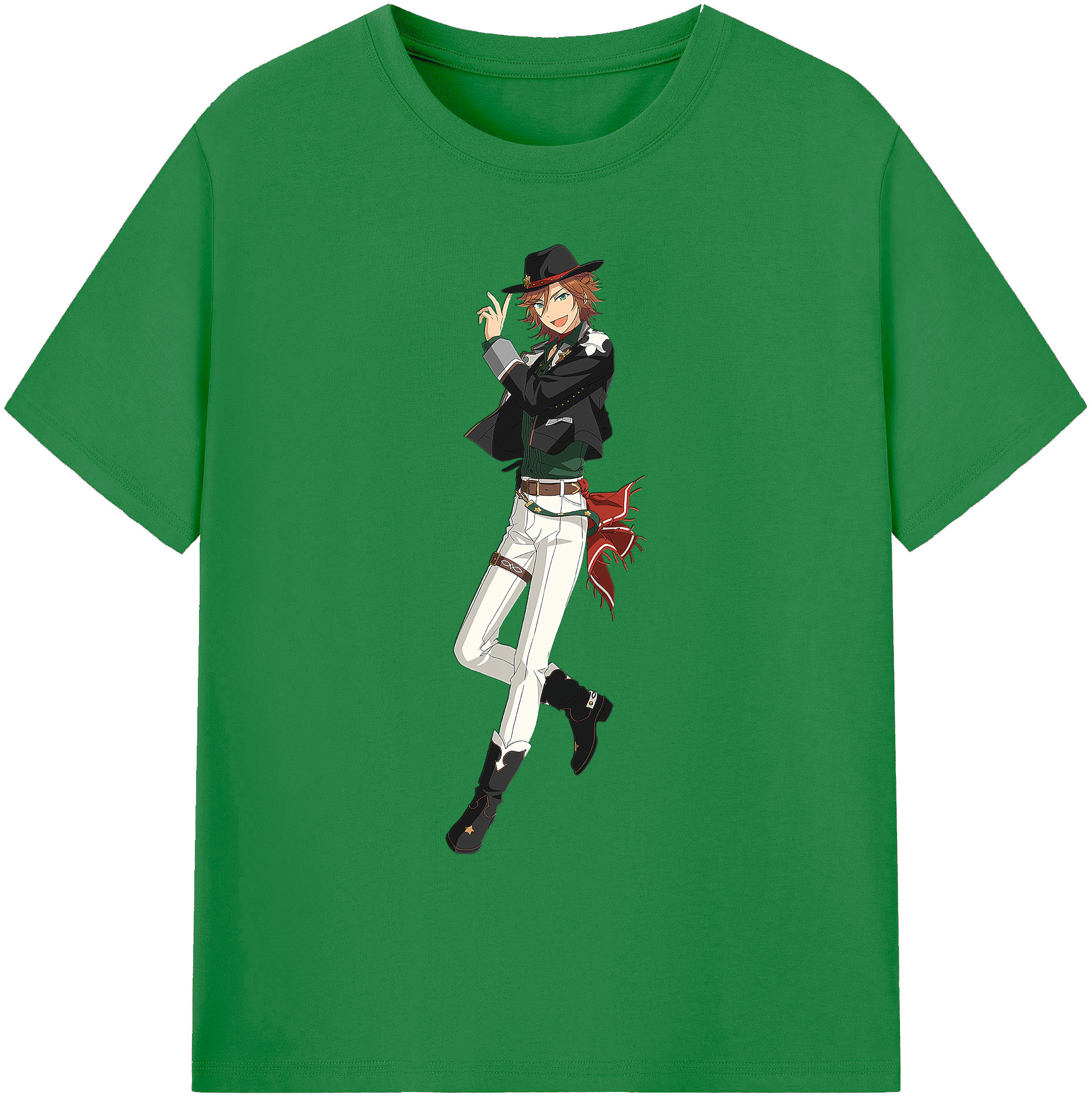 （画像用） あんさんぶるスターズ! Ensemble Stars 綿100％ メンズ半袖Tシャツ｜肌触りやわらか＆通気性