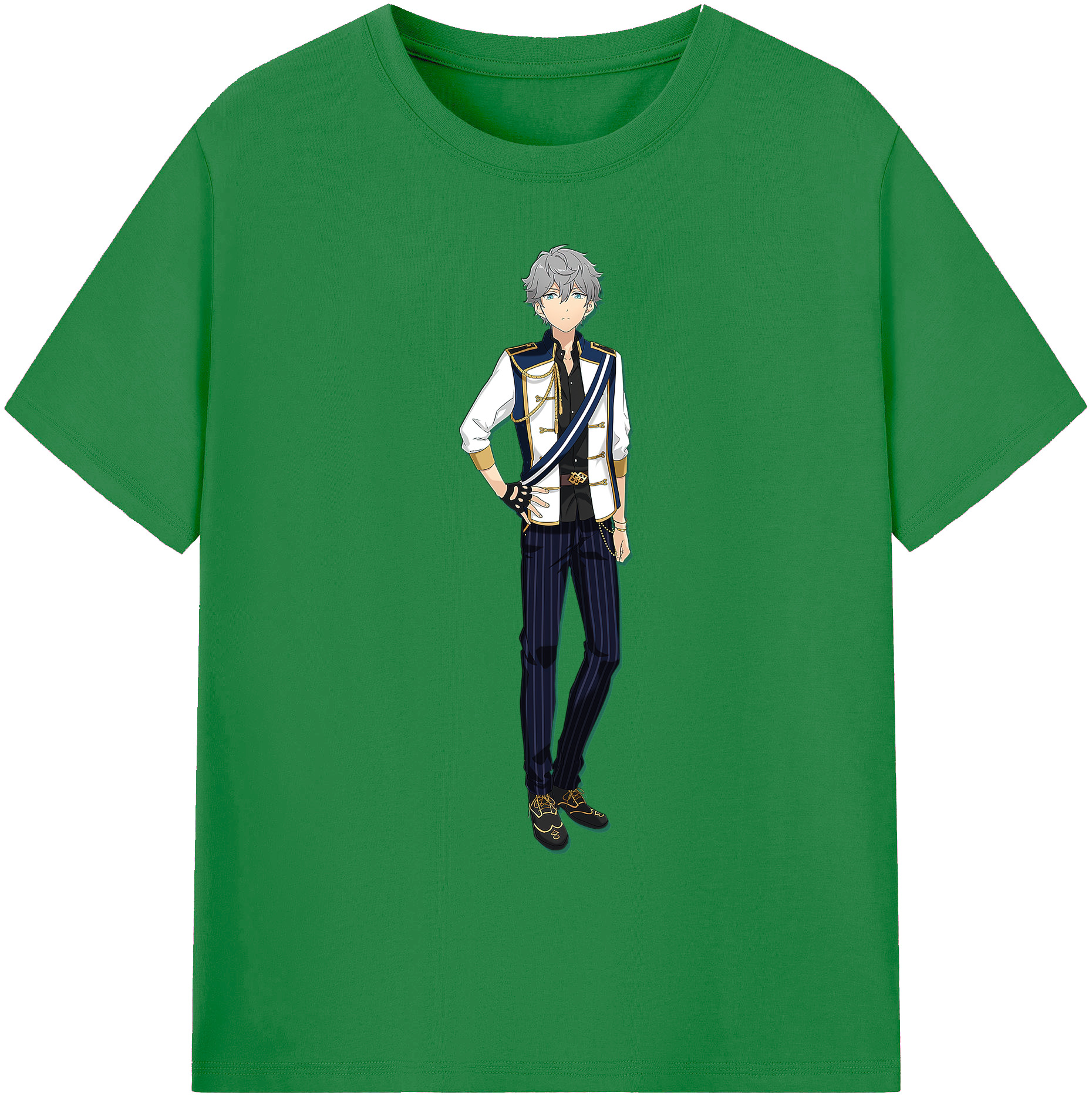 （画像用） あんさんぶるスターズ! Ensemble Stars 綿100％ メンズ半袖Tシャツ｜肌触りやわらか＆通気性