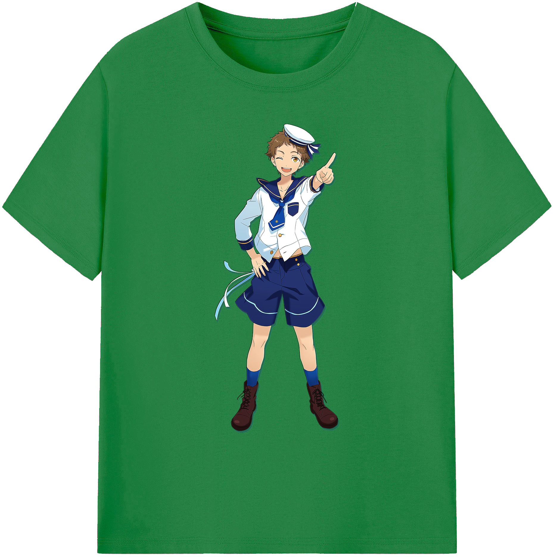 （画像用） あんさんぶるスターズ! Ensemble Stars 綿100％ メンズ半袖Tシャツ｜肌触りやわらか＆通気性