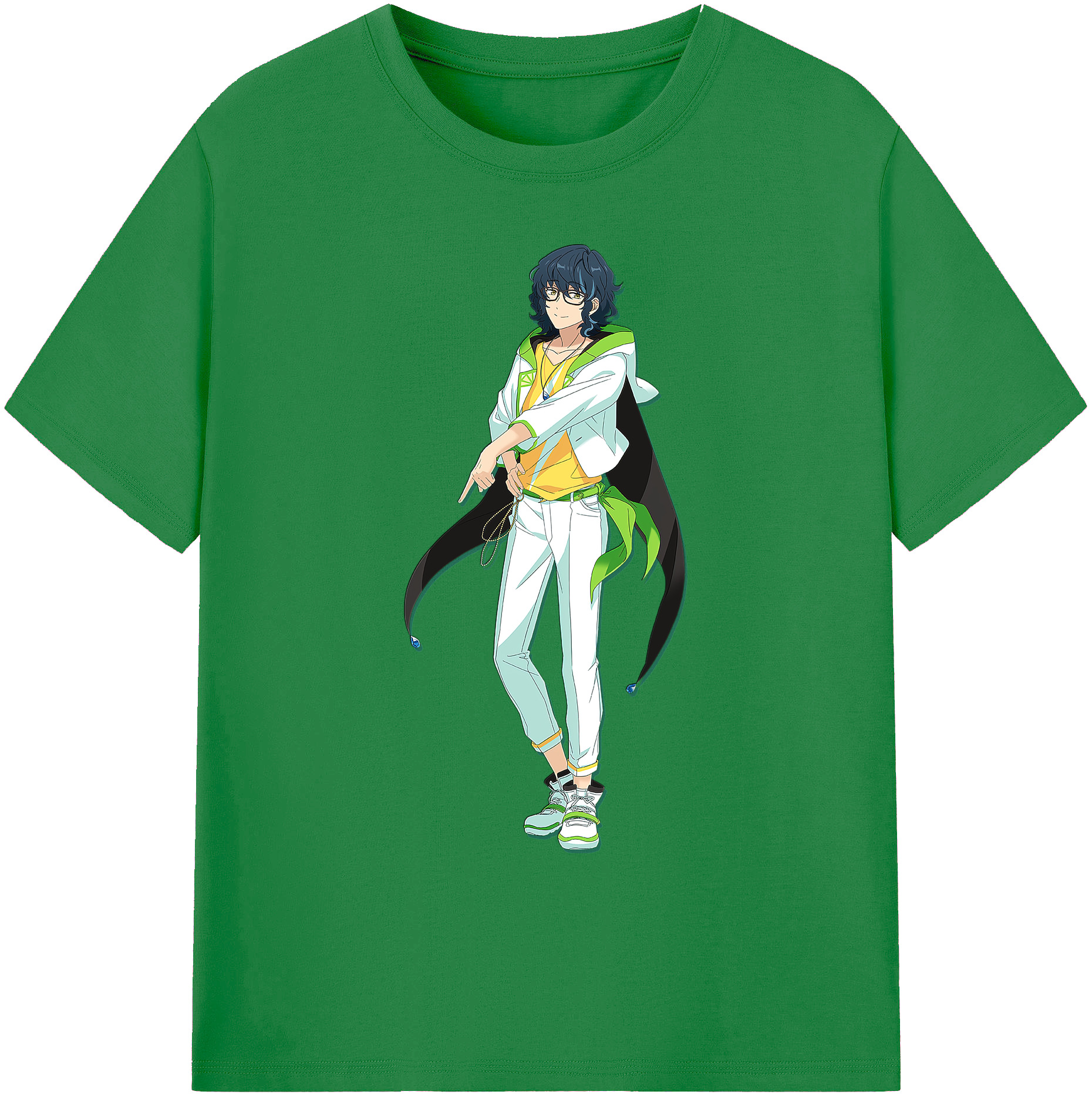 （画像用） あんさんぶるスターズ! Ensemble Stars 綿100％ メンズ半袖Tシャツ｜肌触りやわらか＆通気性