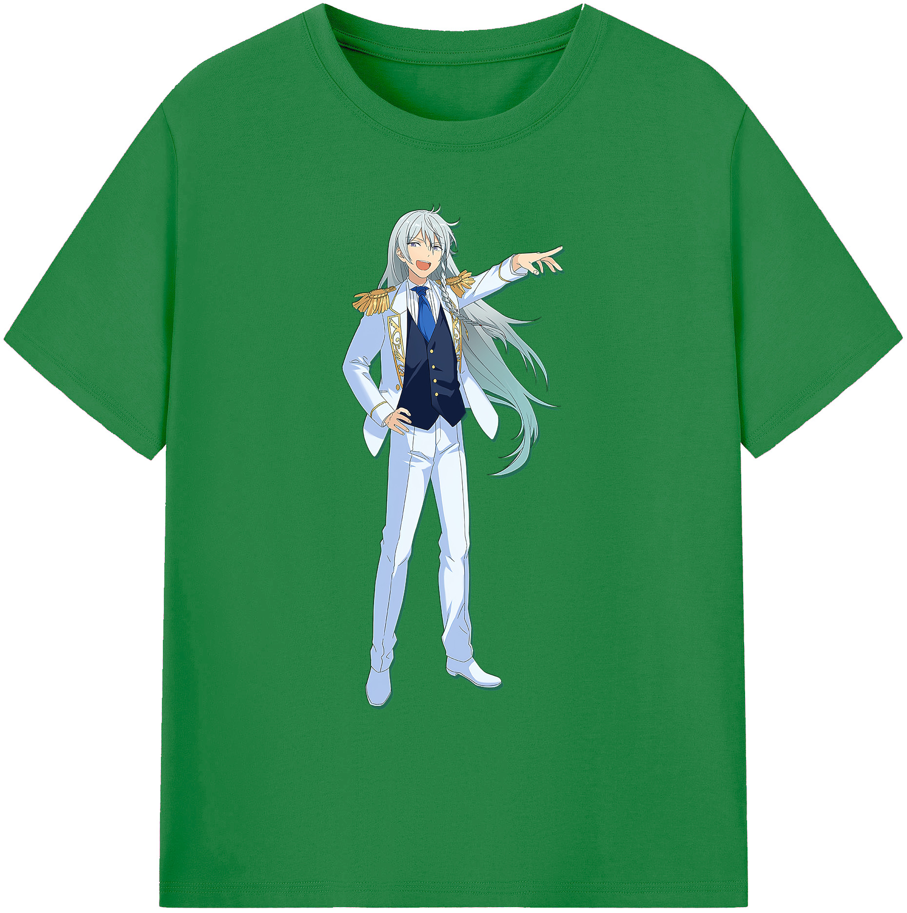 （画像用） あんさんぶるスターズ! Ensemble Stars 綿100％ メンズ半袖Tシャツ｜肌触りやわらか＆通気性