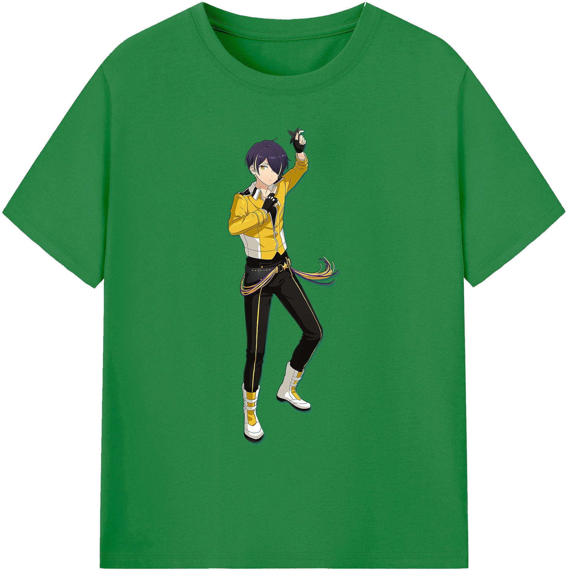 （画像用） あんさんぶるスターズ! Ensemble Stars 綿100％ メンズ半袖Tシャツ｜肌触りやわらか＆通気性