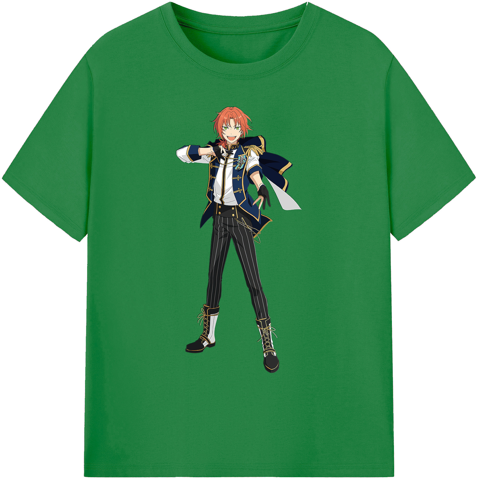 （画像用） あんさんぶるスターズ! Ensemble Stars 綿100％ メンズ半袖Tシャツ｜肌触りやわらか＆通気性