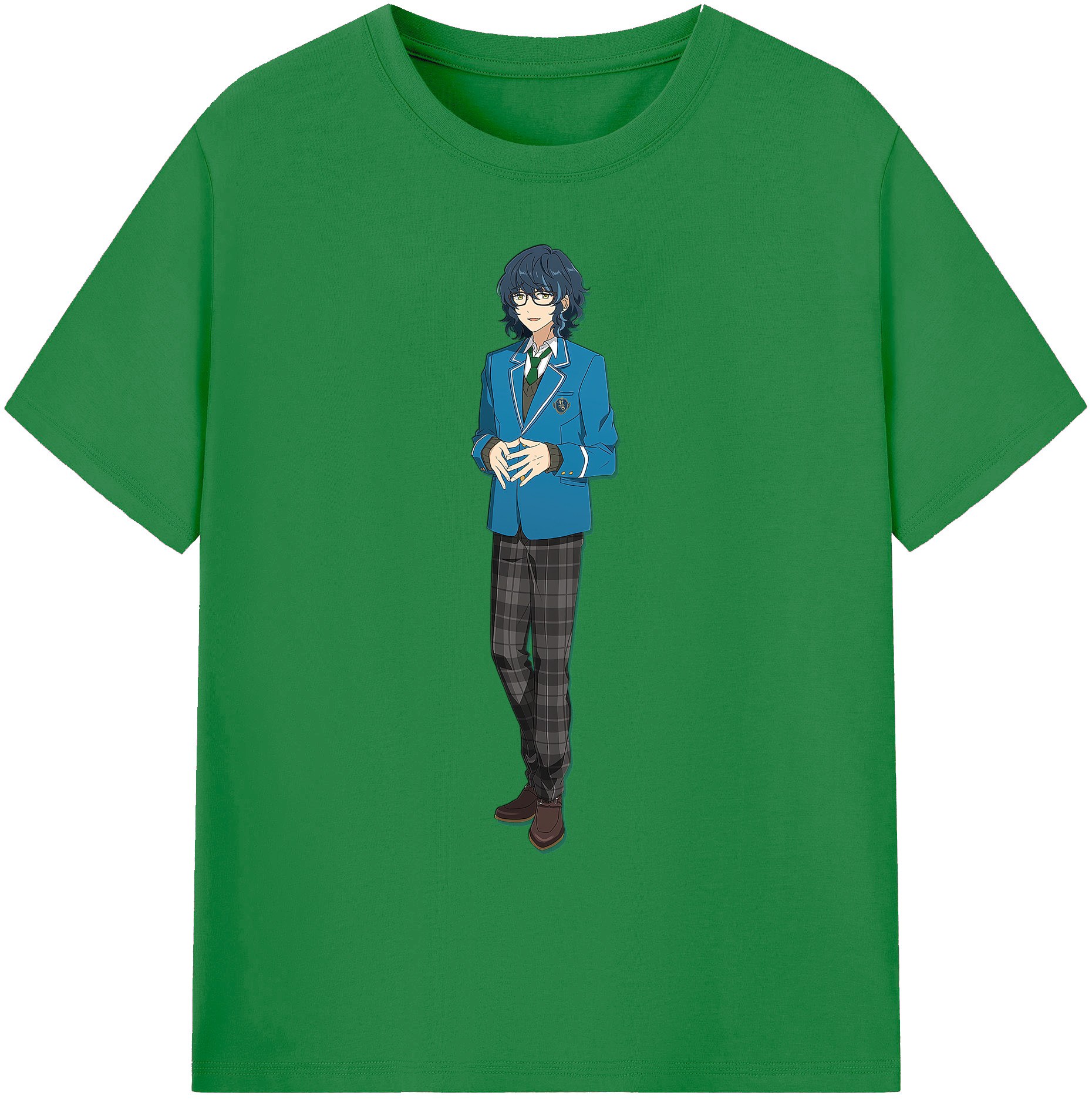 （画像用） あんさんぶるスターズ! Ensemble Stars 綿100％ メンズ半袖Tシャツ｜肌触りやわらか＆通気性