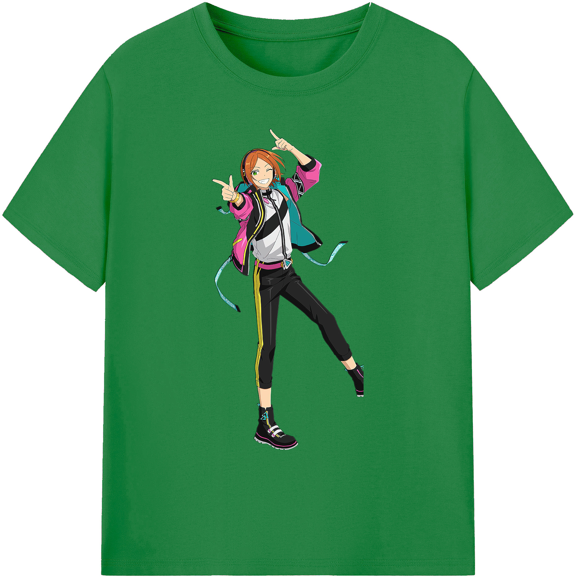 （画像用） あんさんぶるスターズ! Ensemble Stars 綿100％ メンズ半袖Tシャツ｜肌触りやわらか＆通気性