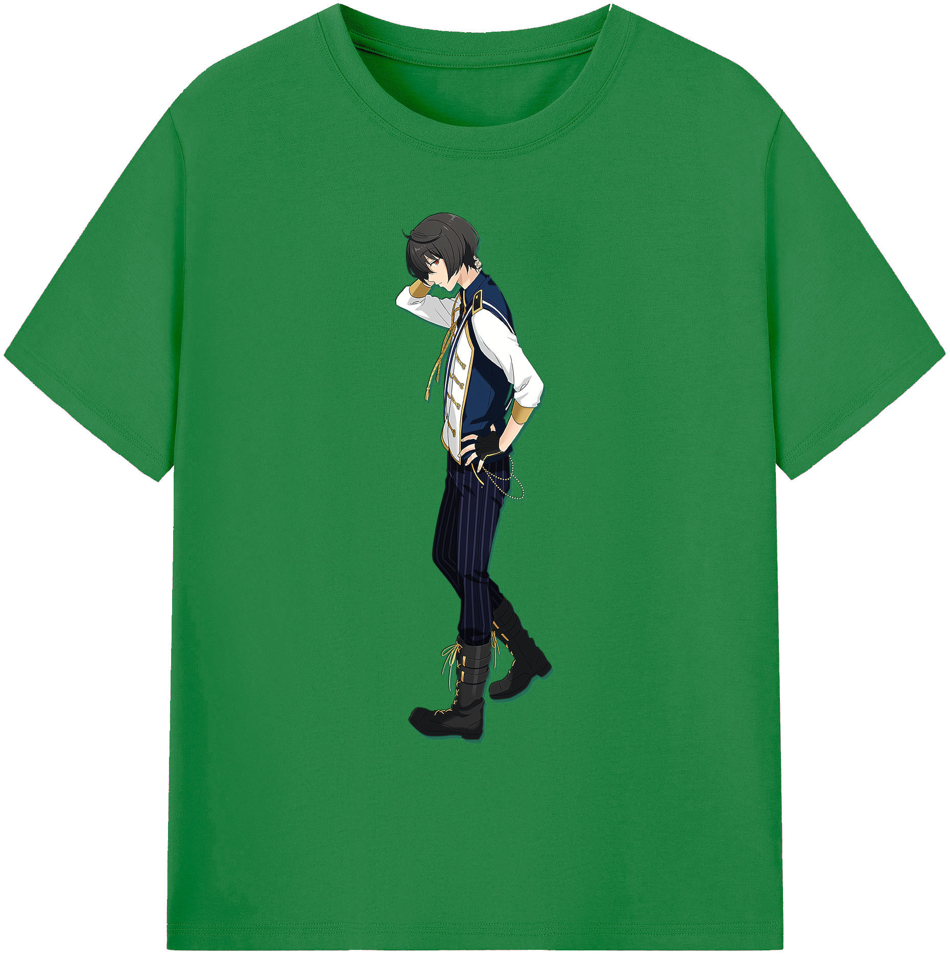 （画像用） あんさんぶるスターズ! Ensemble Stars 綿100％ メンズ半袖Tシャツ｜肌触りやわらか＆通気性