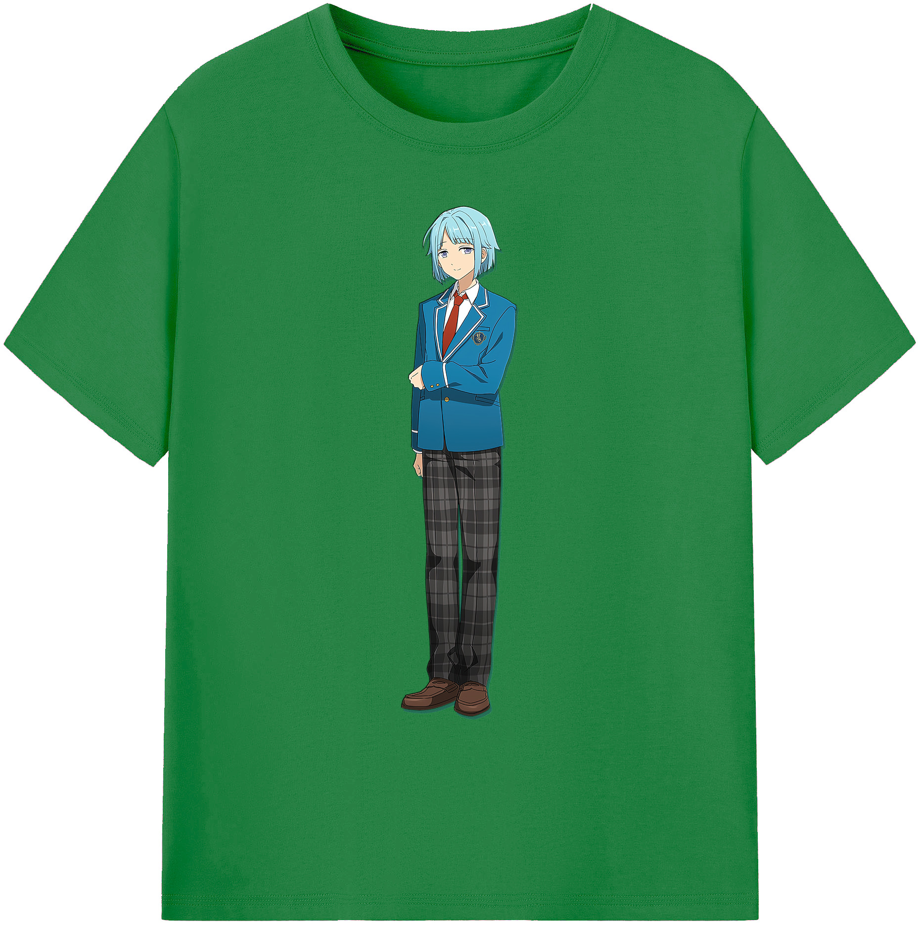 （画像用） あんさんぶるスターズ! Ensemble Stars 綿100％ メンズ半袖Tシャツ｜肌触りやわらか＆通気性