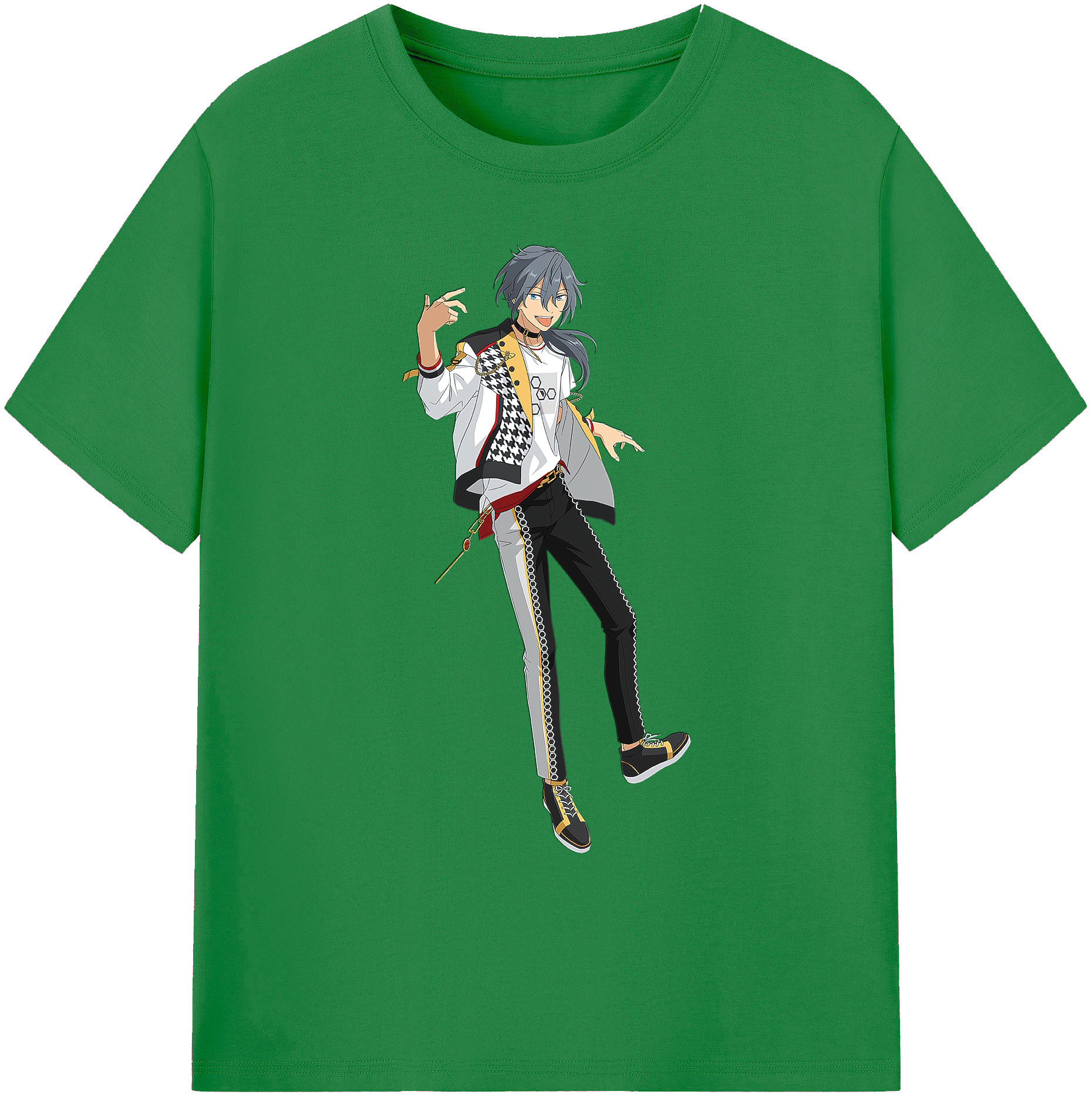 （画像用） あんさんぶるスターズ! Ensemble Stars 綿100％ メンズ半袖Tシャツ｜肌触りやわらか＆通気性