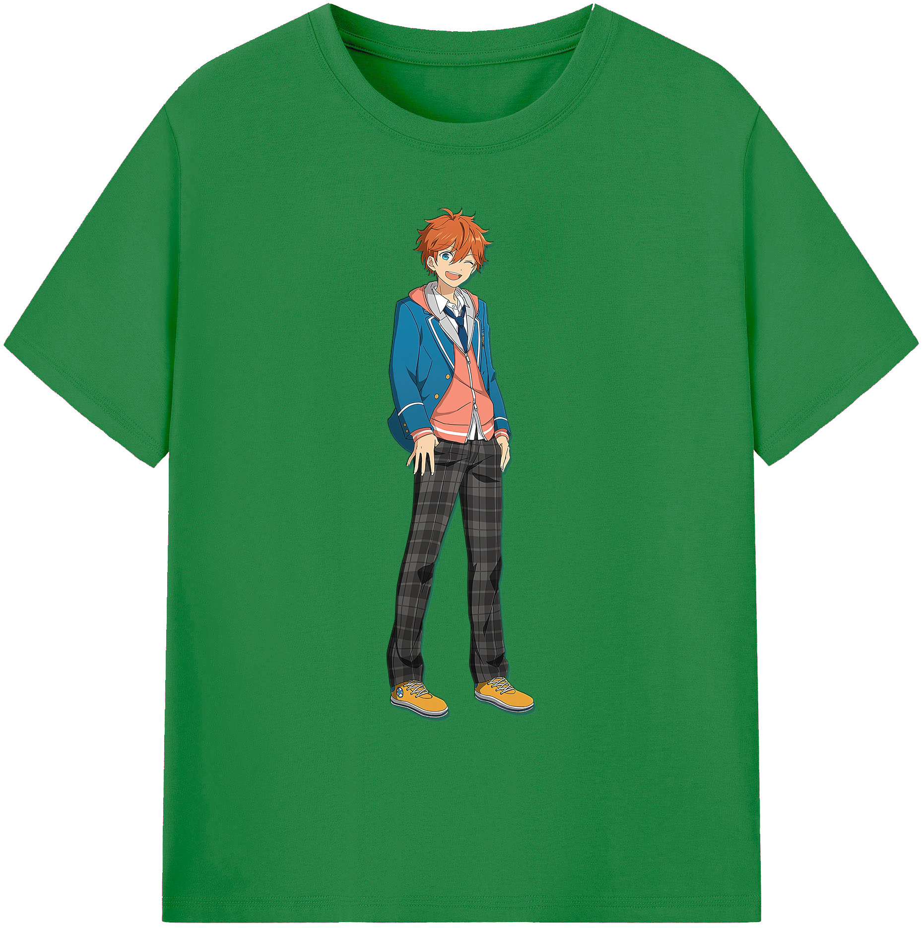 （画像用） あんさんぶるスターズ! Ensemble Stars 綿100％ メンズ半袖Tシャツ｜肌触りやわらか＆通気性