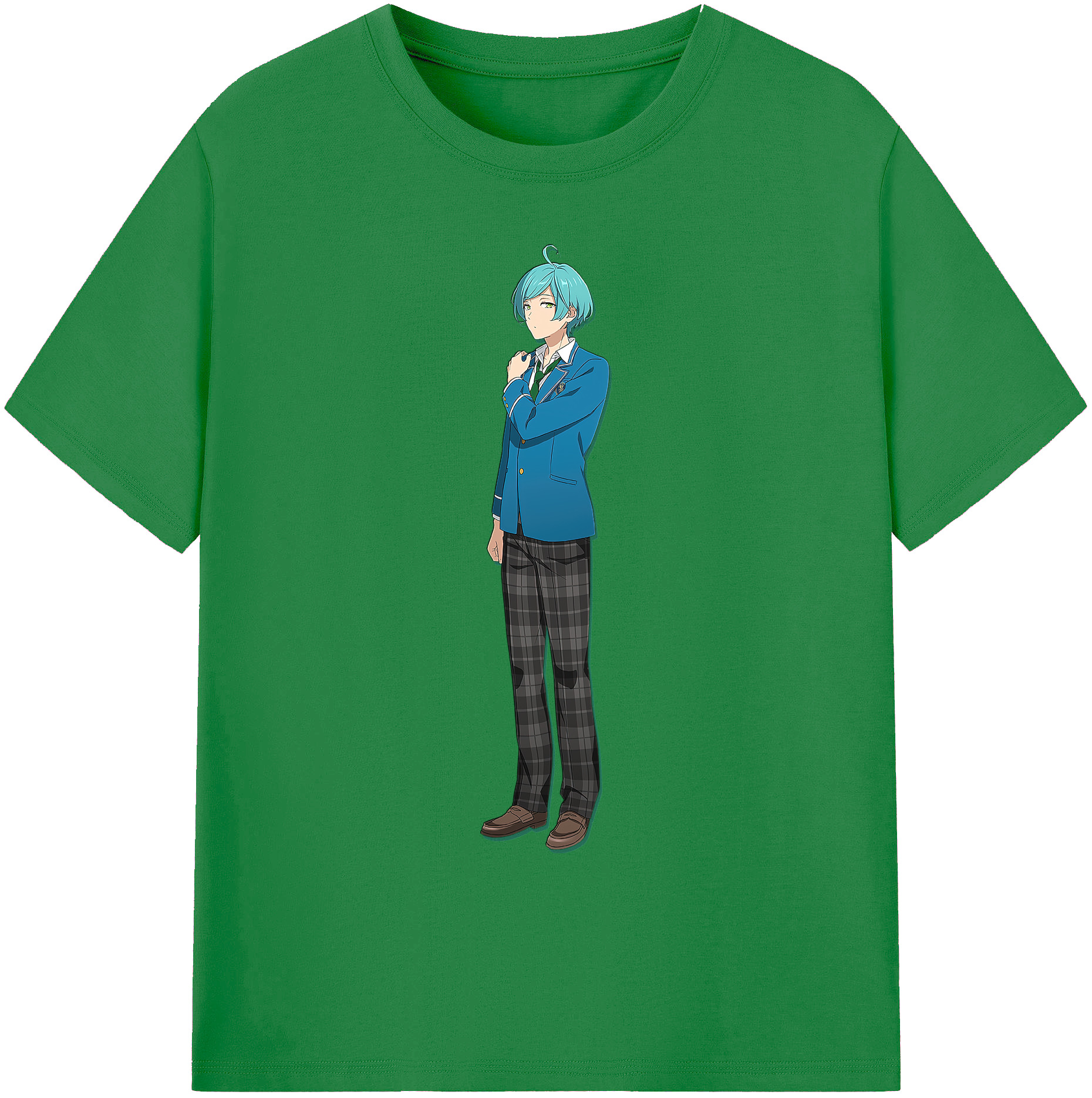 （画像用） あんさんぶるスターズ! Ensemble Stars 綿100％ メンズ半袖Tシャツ｜肌触りやわらか＆通気性