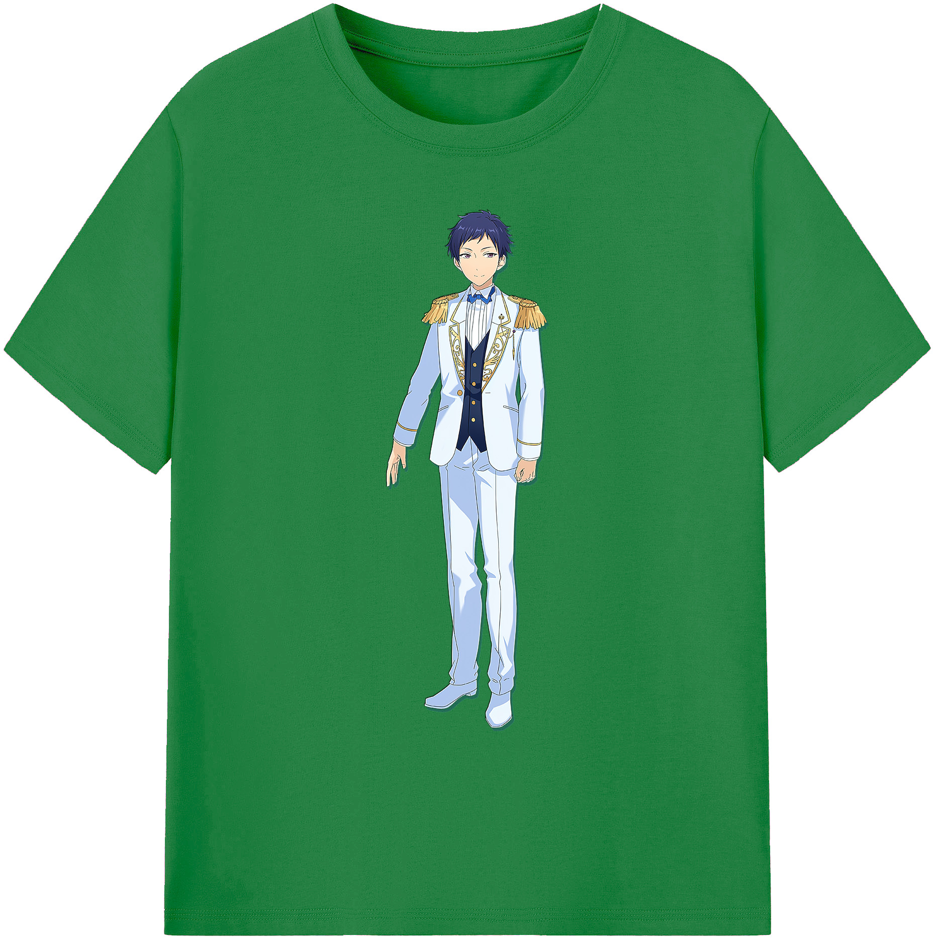 （画像用） あんさんぶるスターズ! Ensemble Stars 綿100％ メンズ半袖Tシャツ｜肌触りやわらか＆通気性