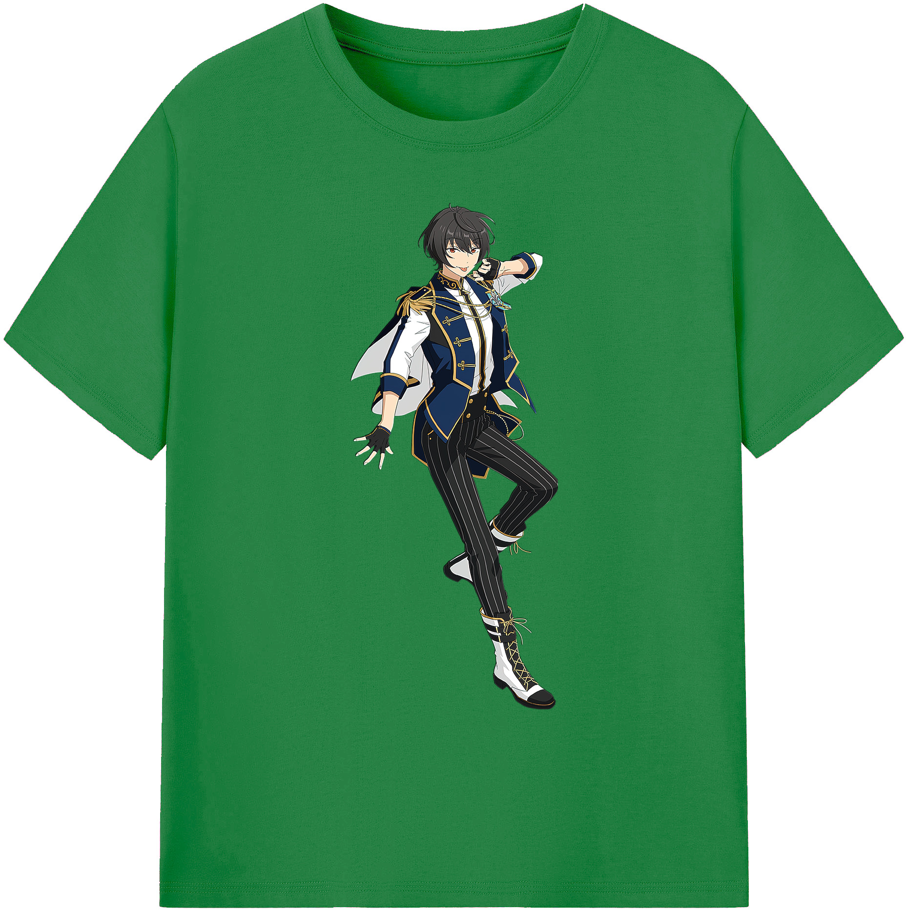 （画像用） あんさんぶるスターズ! Ensemble Stars 綿100％ メンズ半袖Tシャツ｜肌触りやわらか＆通気性