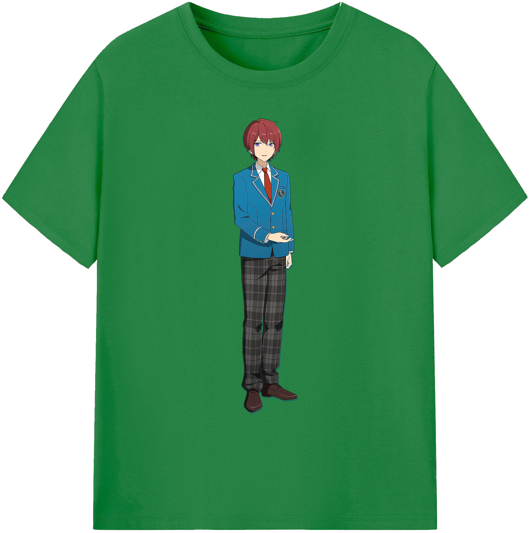 （画像用） あんさんぶるスターズ! Ensemble Stars 綿100％ メンズ半袖Tシャツ｜肌触りやわらか＆通気性