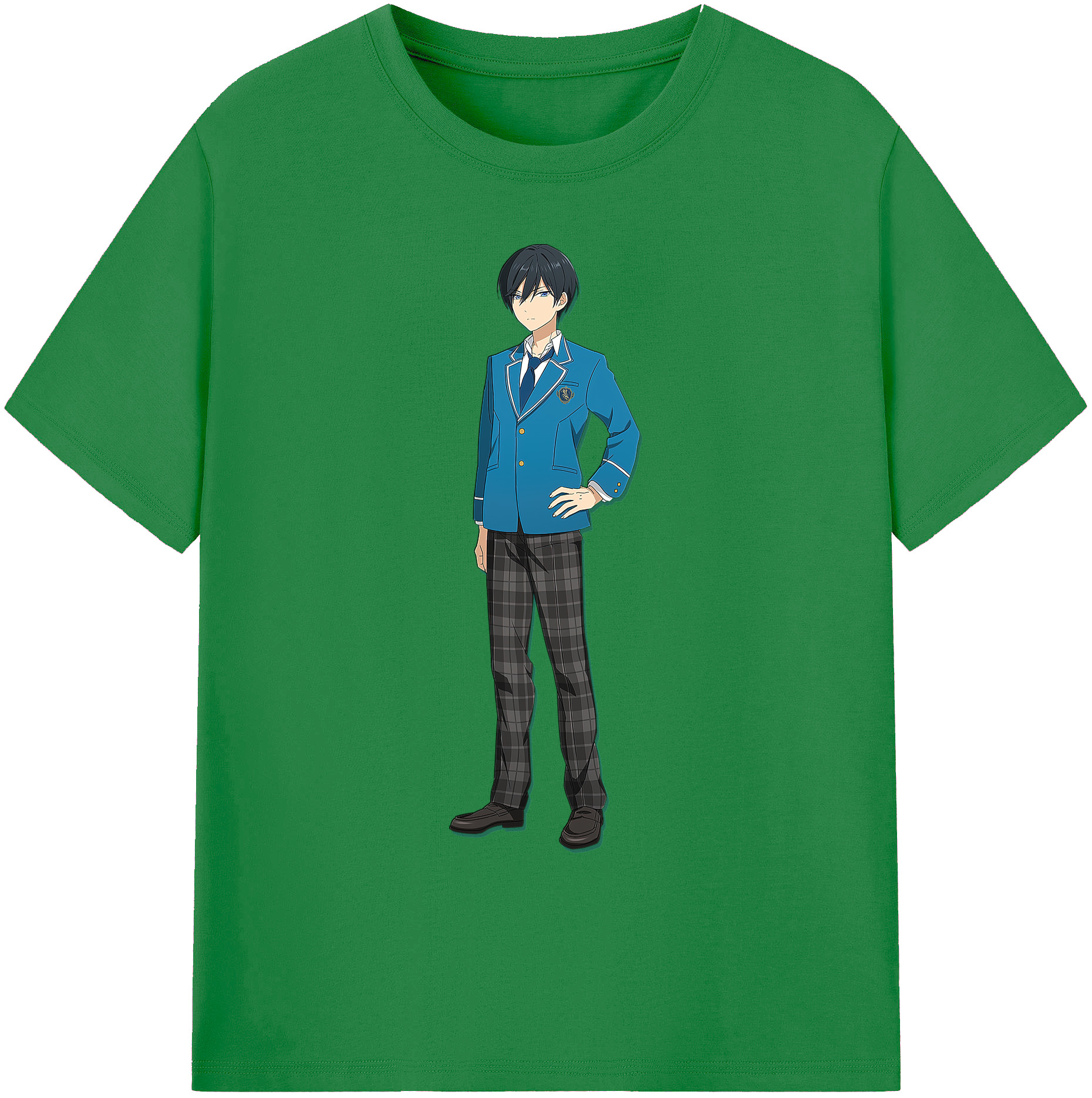 （画像用） あんさんぶるスターズ! Ensemble Stars 綿100％ メンズ半袖Tシャツ｜肌触りやわらか＆通気性