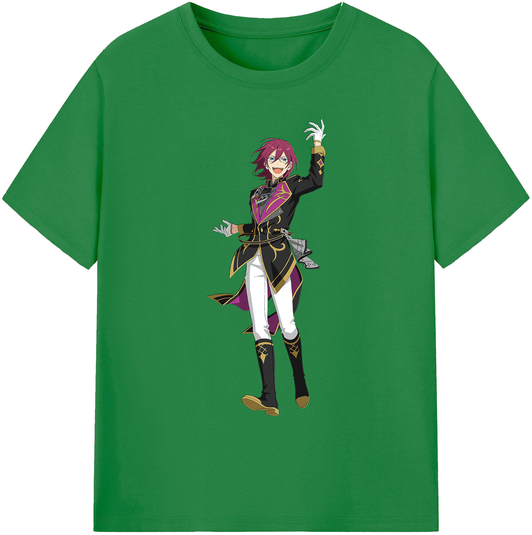 （画像用） あんさんぶるスターズ! Ensemble Stars 綿100％ メンズ半袖Tシャツ｜肌触りやわらか＆通気性