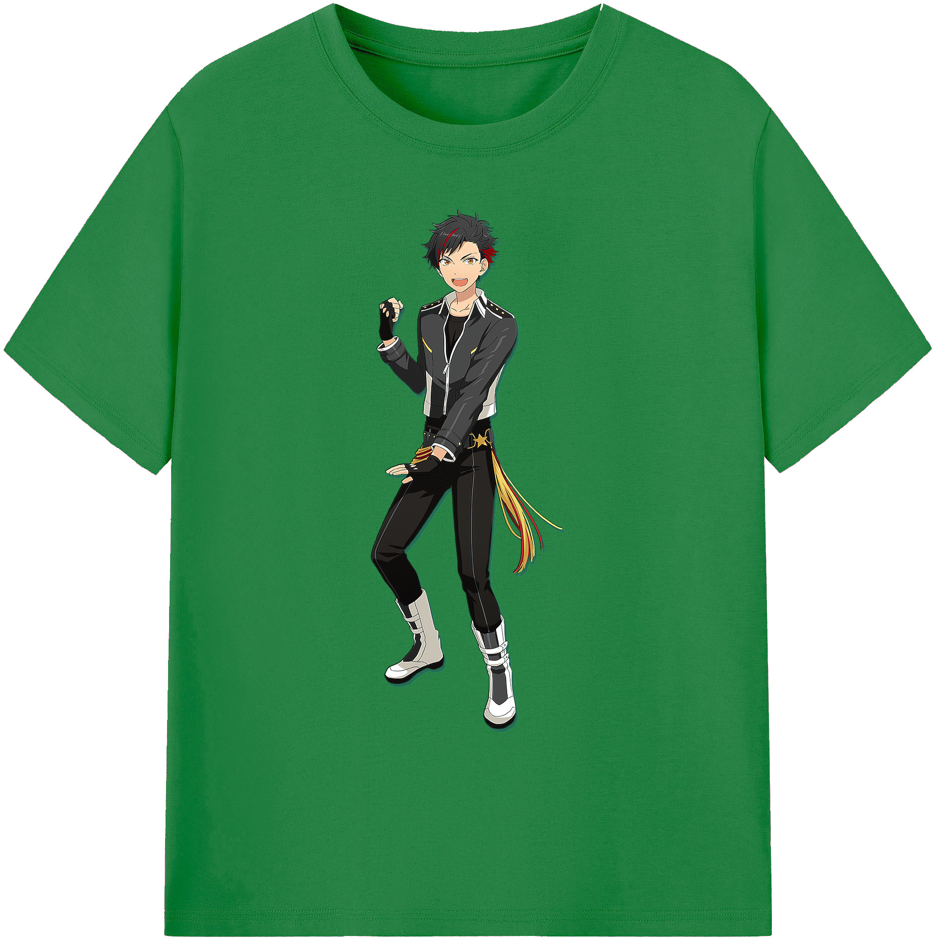 （画像用） あんさんぶるスターズ! Ensemble Stars 綿100％ メンズ半袖Tシャツ｜肌触りやわらか＆通気性