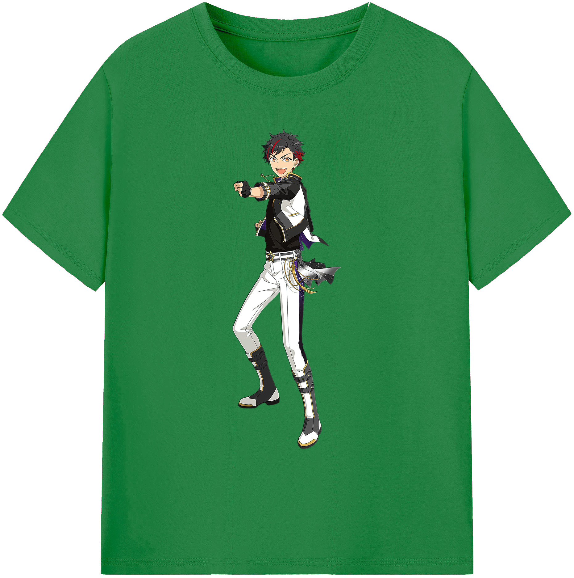（画像用） あんさんぶるスターズ! Ensemble Stars 綿100％ メンズ半袖Tシャツ｜肌触りやわらか＆通気性