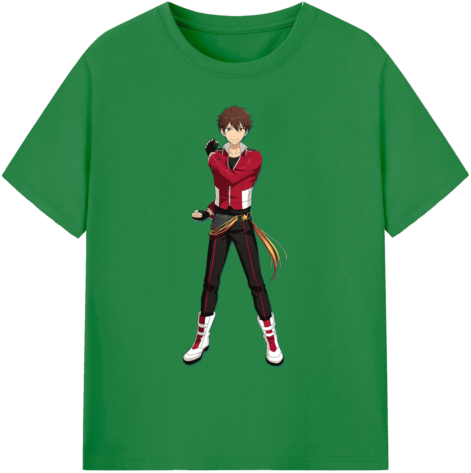 （画像用） あんさんぶるスターズ! Ensemble Stars 綿100％ メンズ半袖Tシャツ｜肌触りやわらか＆通気性