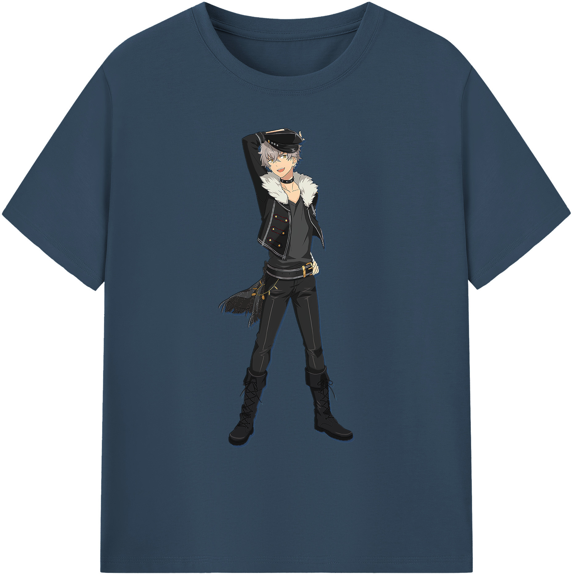 （画像用） あんさんぶるスターズ! Ensemble Stars 綿100％ メンズ半袖Tシャツ｜肌触りやわらか＆通気性