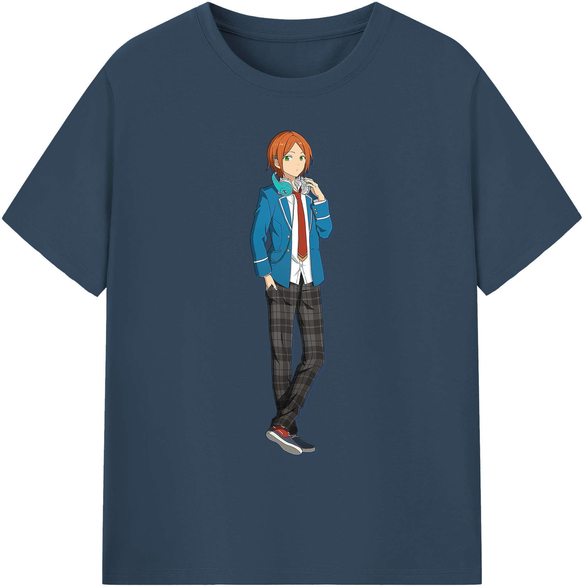 （画像用） あんさんぶるスターズ! Ensemble Stars 綿100％ メンズ半袖Tシャツ｜肌触りやわらか＆通気性
