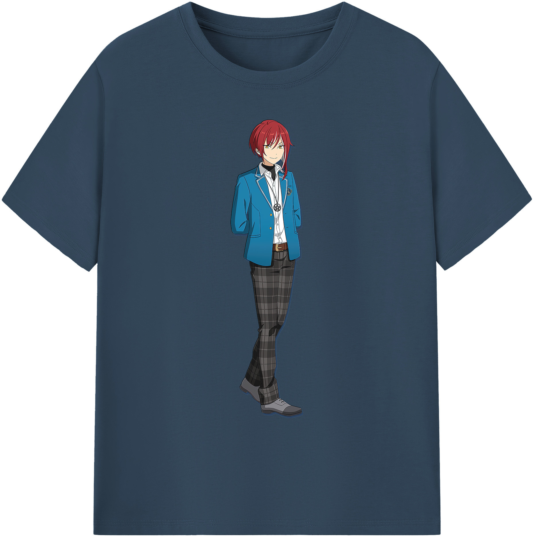 （画像用） あんさんぶるスターズ! Ensemble Stars 綿100％ メンズ半袖Tシャツ｜肌触りやわらか＆通気性