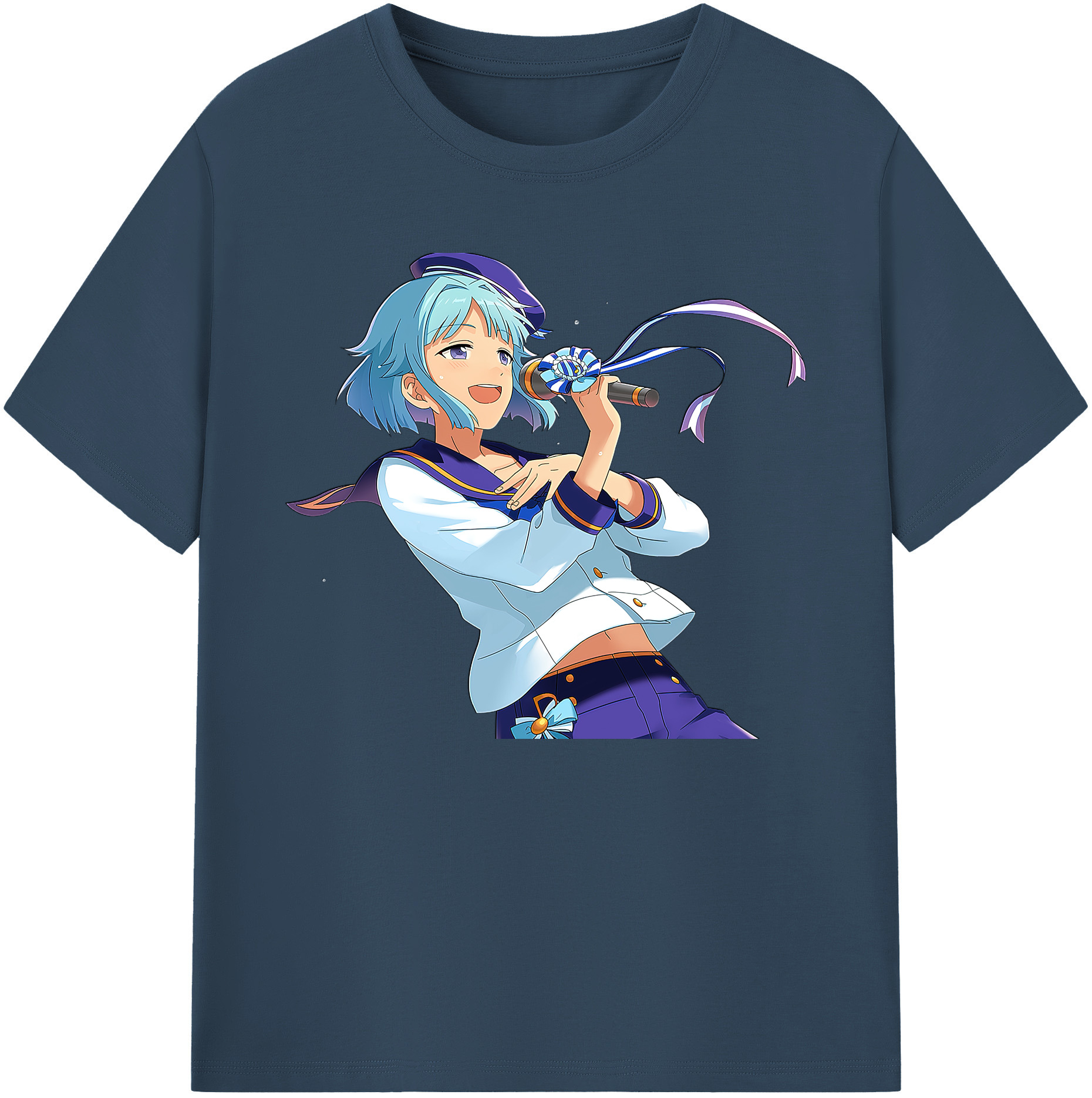 （画像用） あんさんぶるスターズ! Ensemble Stars 綿100％ メンズ半袖Tシャツ｜肌触りやわらか＆通気性