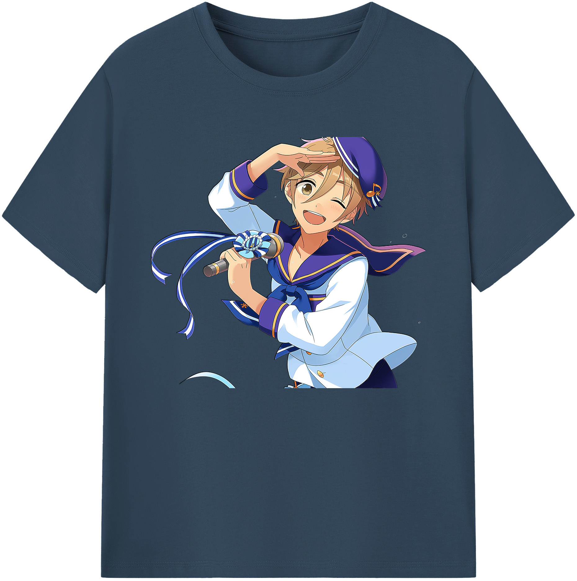 （画像用） あんさんぶるスターズ! Ensemble Stars 綿100％ メンズ半袖Tシャツ｜肌触りやわらか＆通気性
