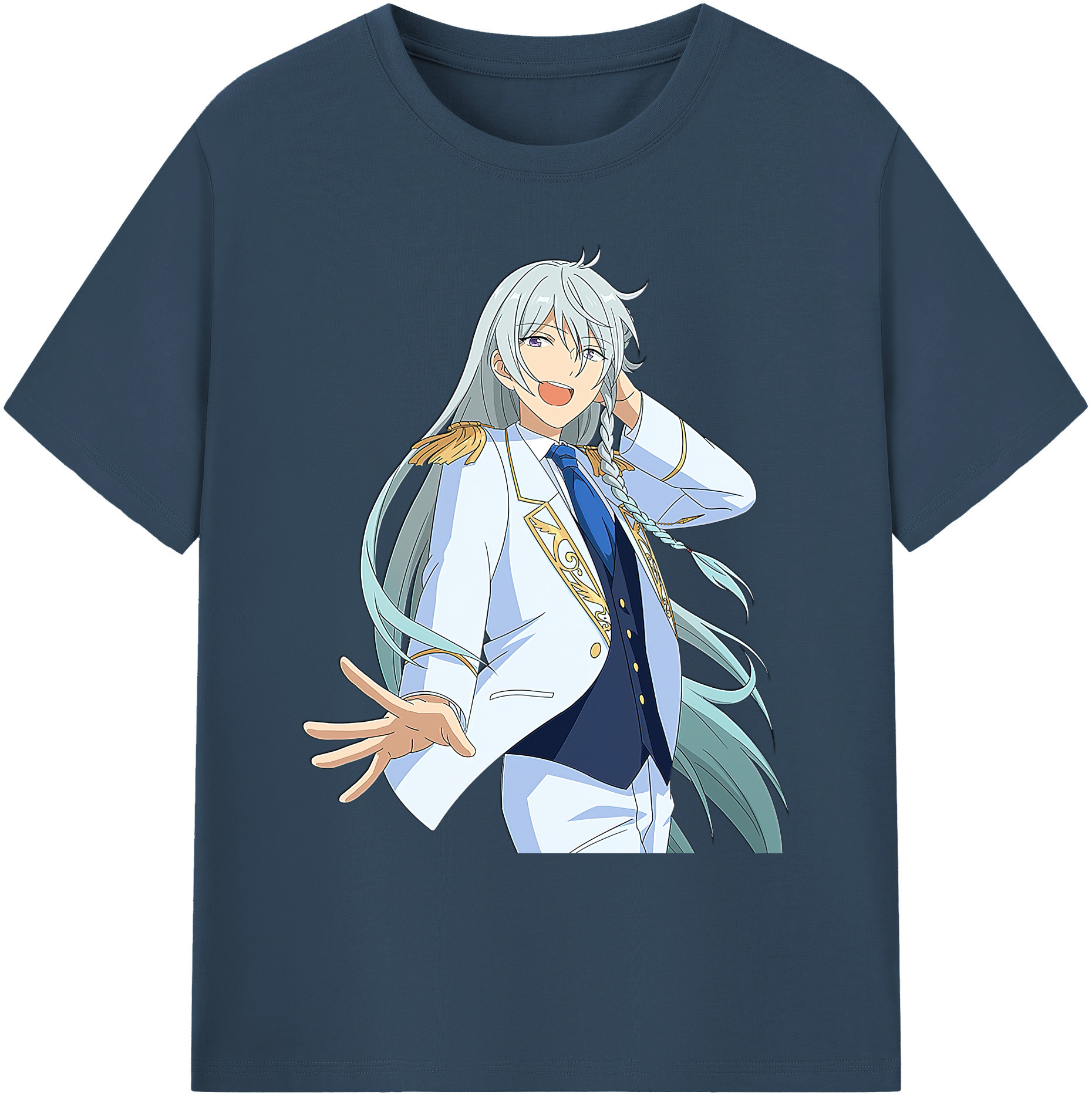 （画像用） あんさんぶるスターズ! Ensemble Stars 綿100％ メンズ半袖Tシャツ｜肌触りやわらか＆通気性