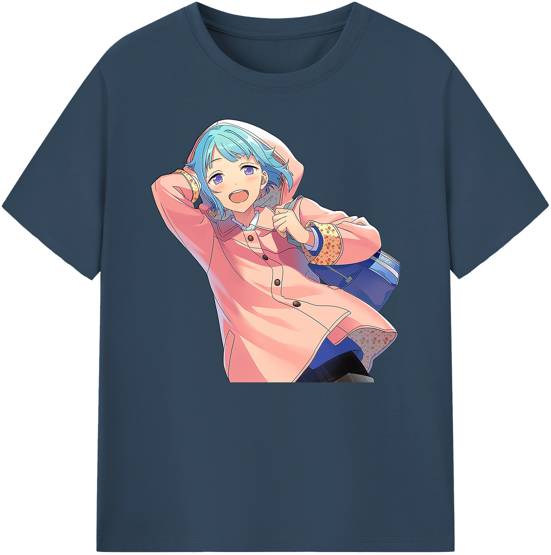 （画像用） あんさんぶるスターズ! Ensemble Stars 綿100％ メンズ半袖Tシャツ｜肌触りやわらか＆通気性