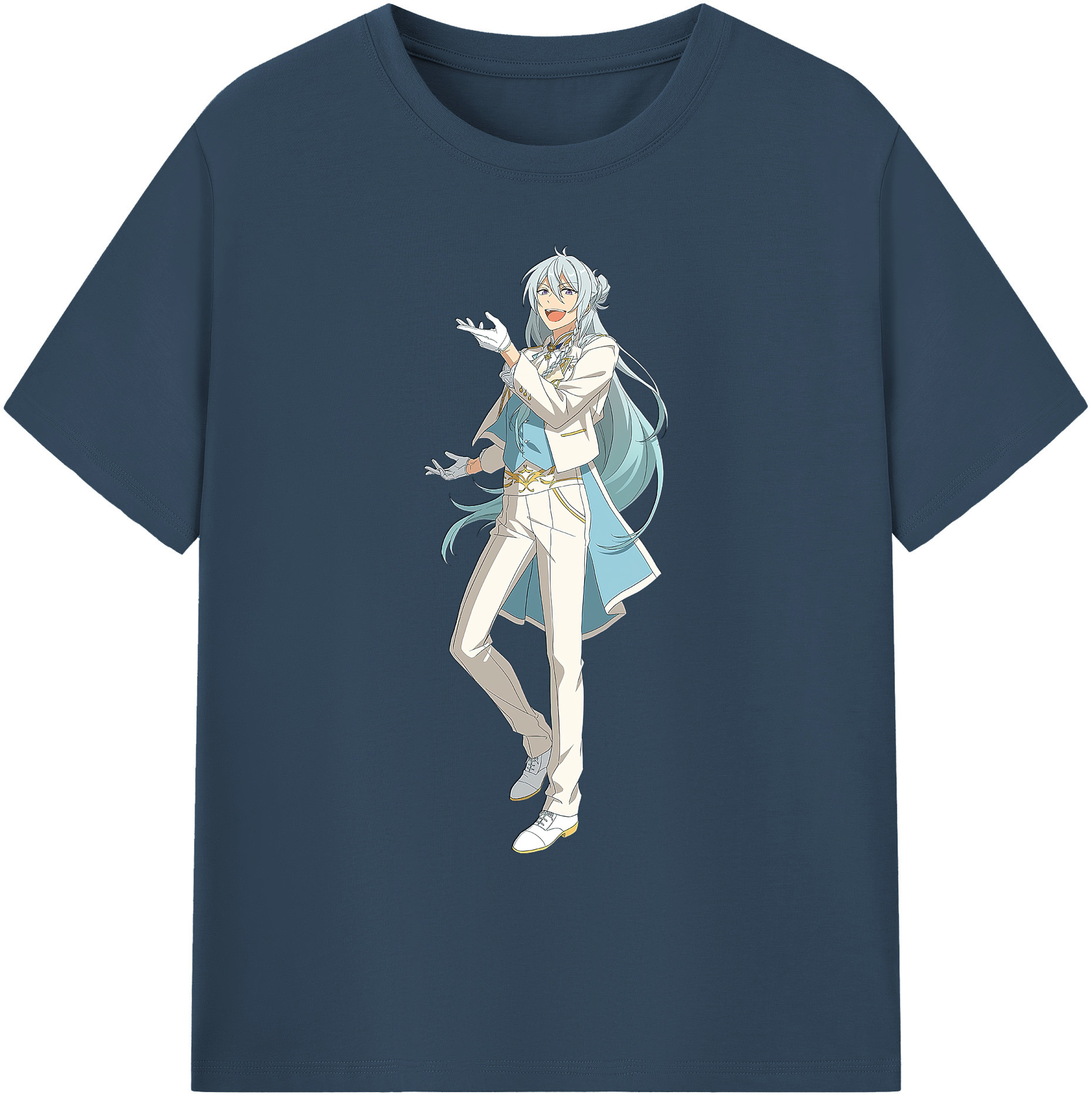 （画像用） あんさんぶるスターズ! Ensemble Stars 綿100％ メンズ半袖Tシャツ｜肌触りやわらか＆通気性