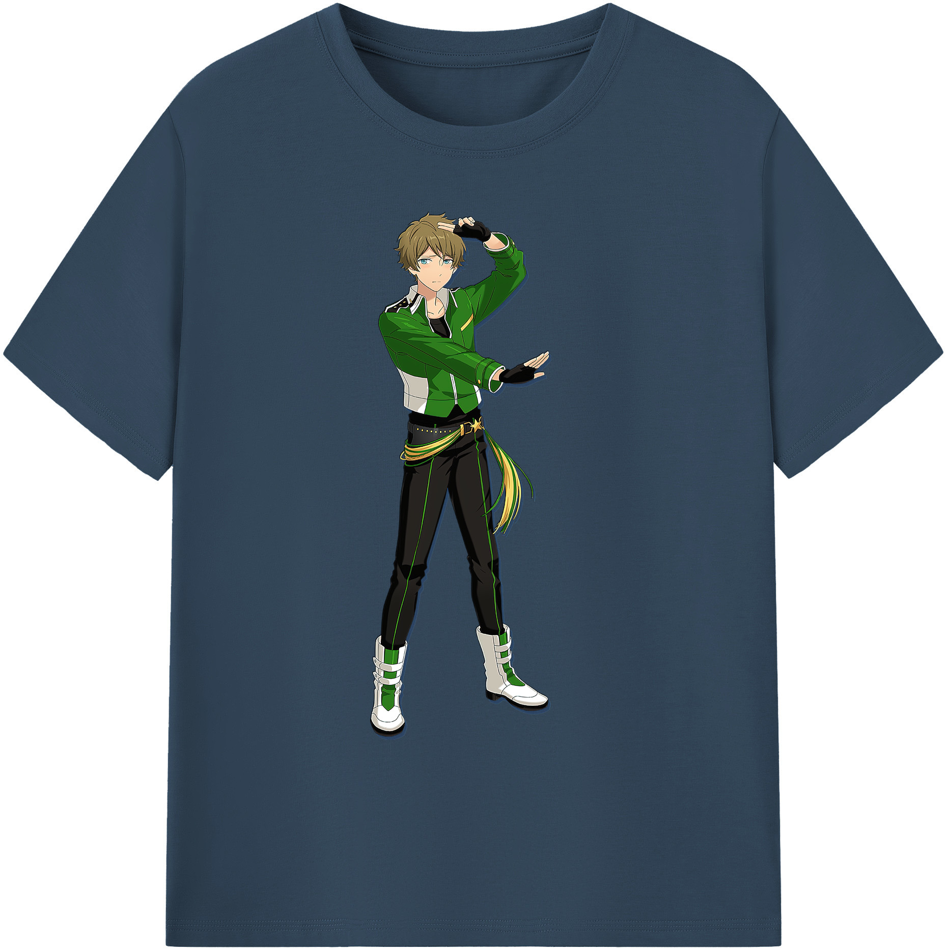 （画像用） あんさんぶるスターズ! Ensemble Stars 綿100％ メンズ半袖Tシャツ｜肌触りやわらか＆通気性