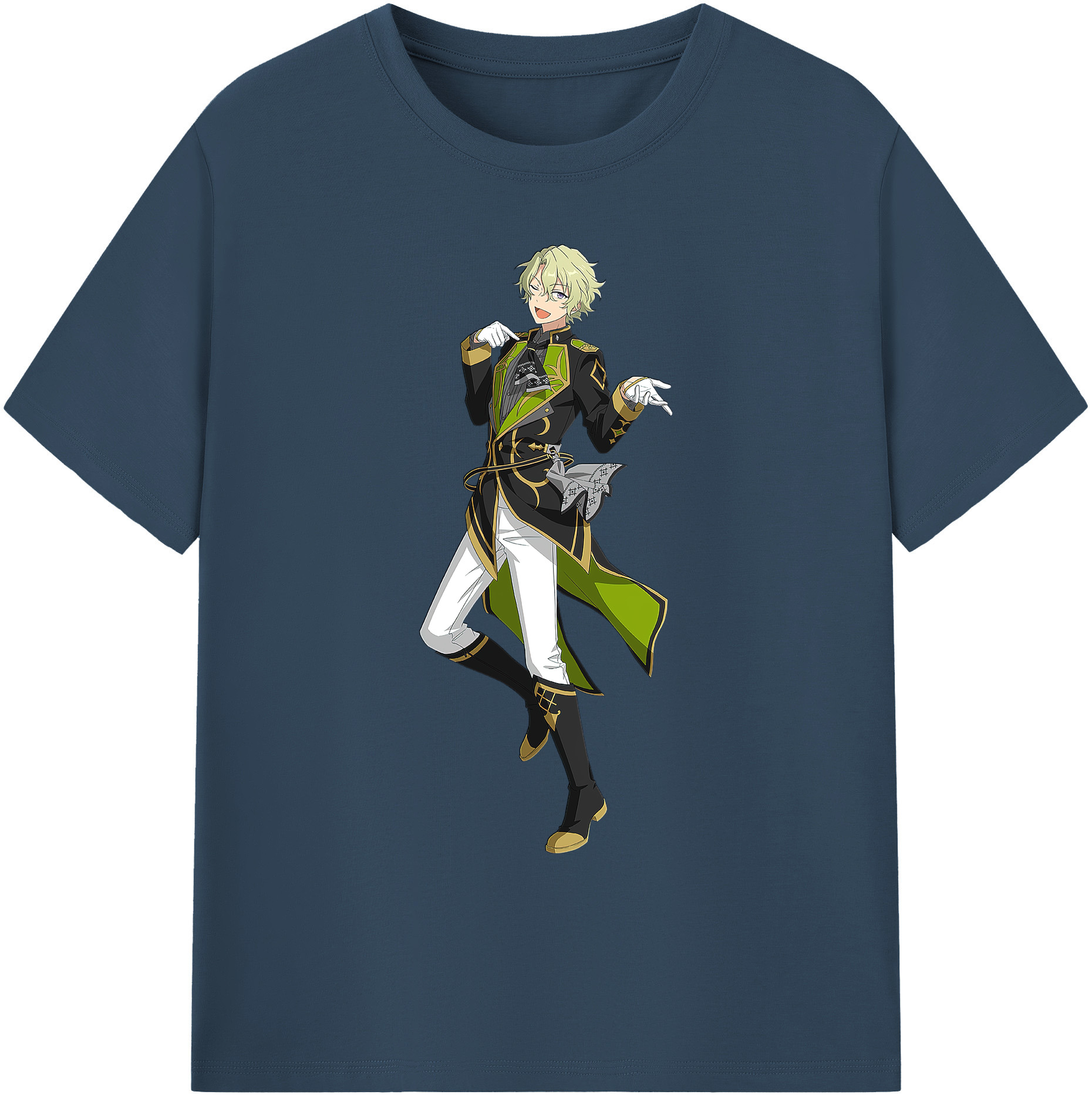 （画像用） あんさんぶるスターズ! Ensemble Stars 綿100％ メンズ半袖Tシャツ｜肌触りやわらか＆通気性